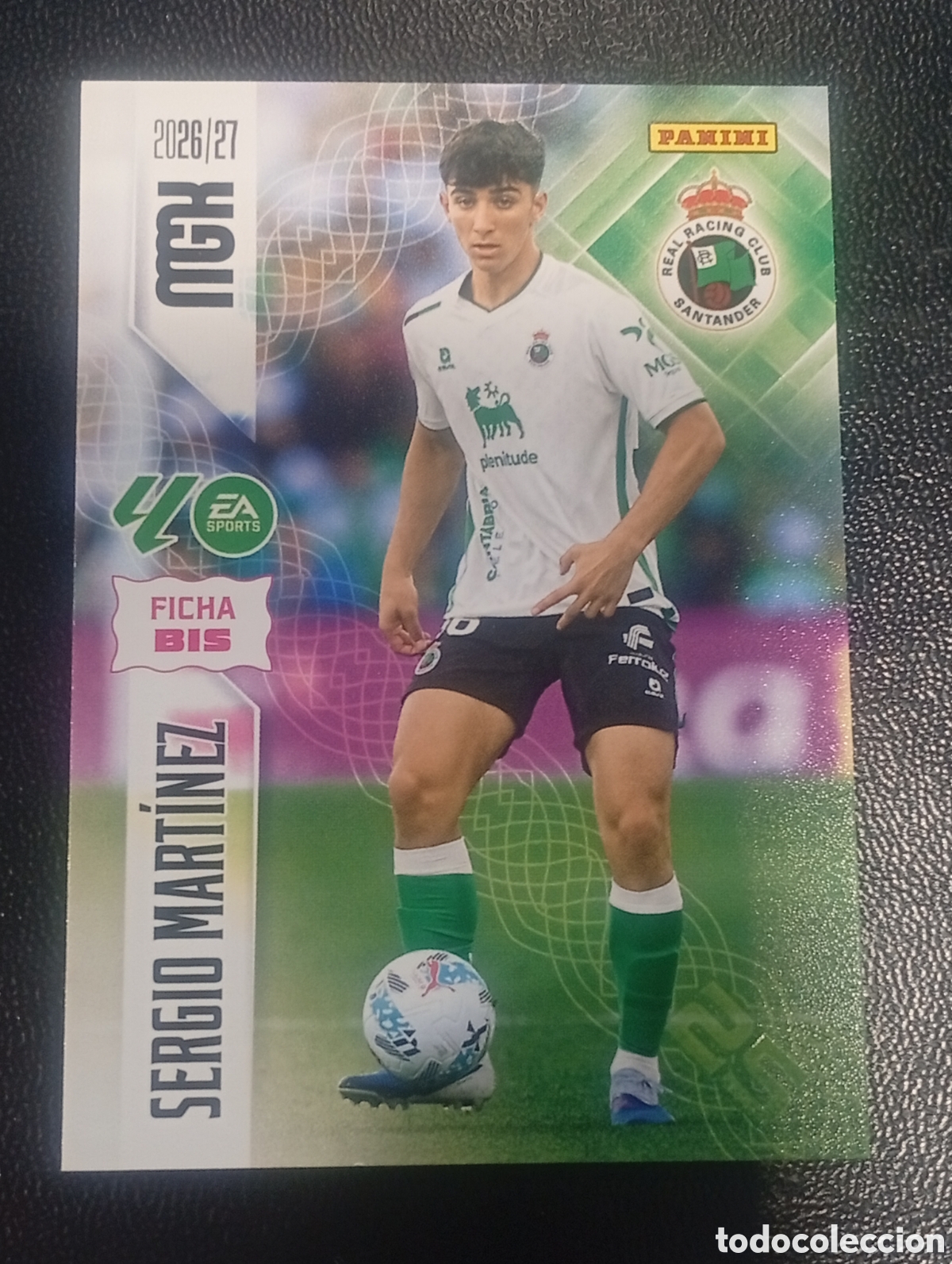 Cromos de f&uacute;tbol: 283 bis SERGIO MARTINEZ RACING DE SANTANDER MEGACRACKS 2026 2027 26 27 CROMOS CARDS PANINI
