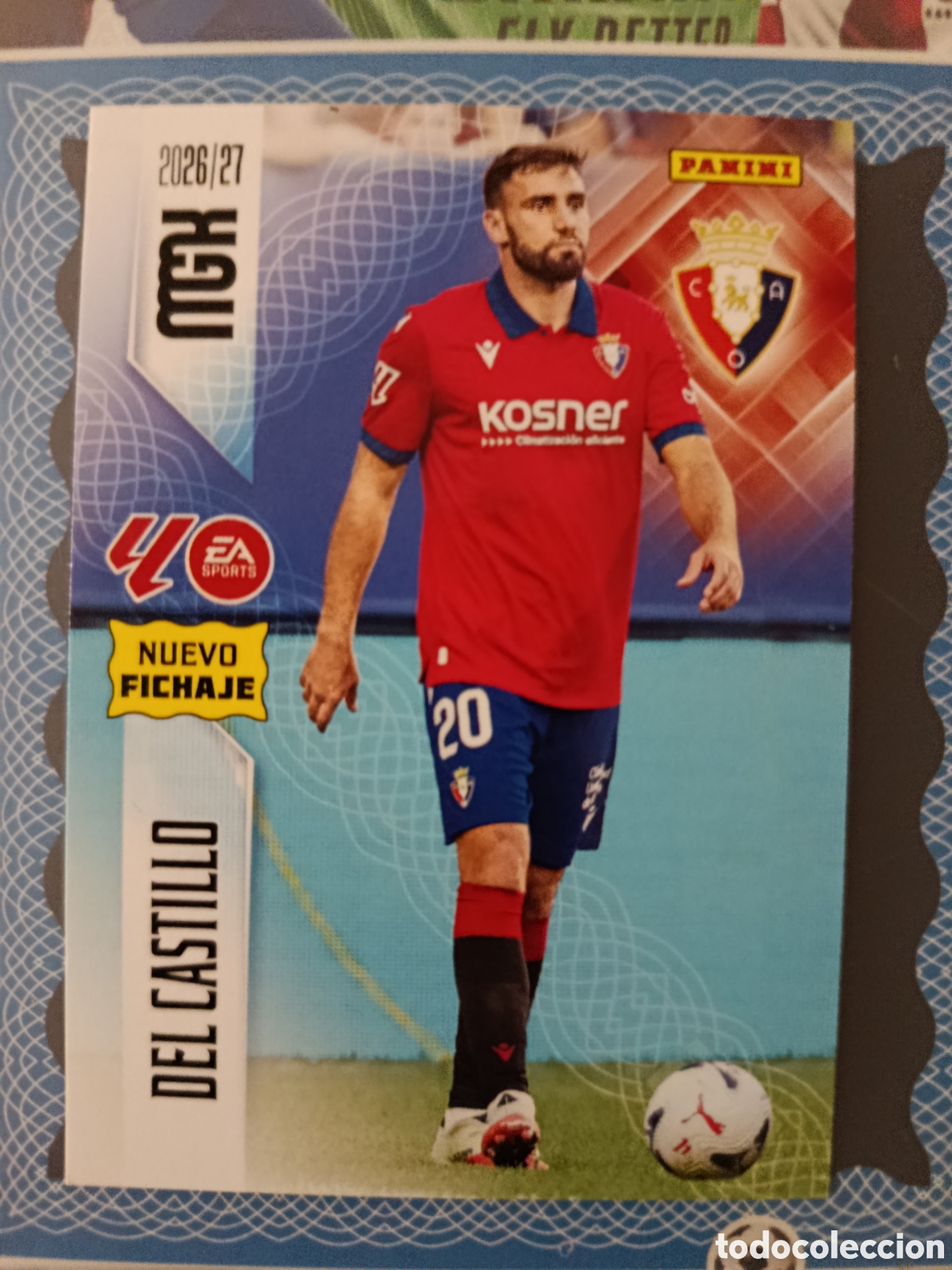 Cromos de f&uacute;tbol: MEGACRACKS 2026 2027 26 27 - PANINI - N&ordm; 492 DEL CASTILLO OSASUNA FICHAJE