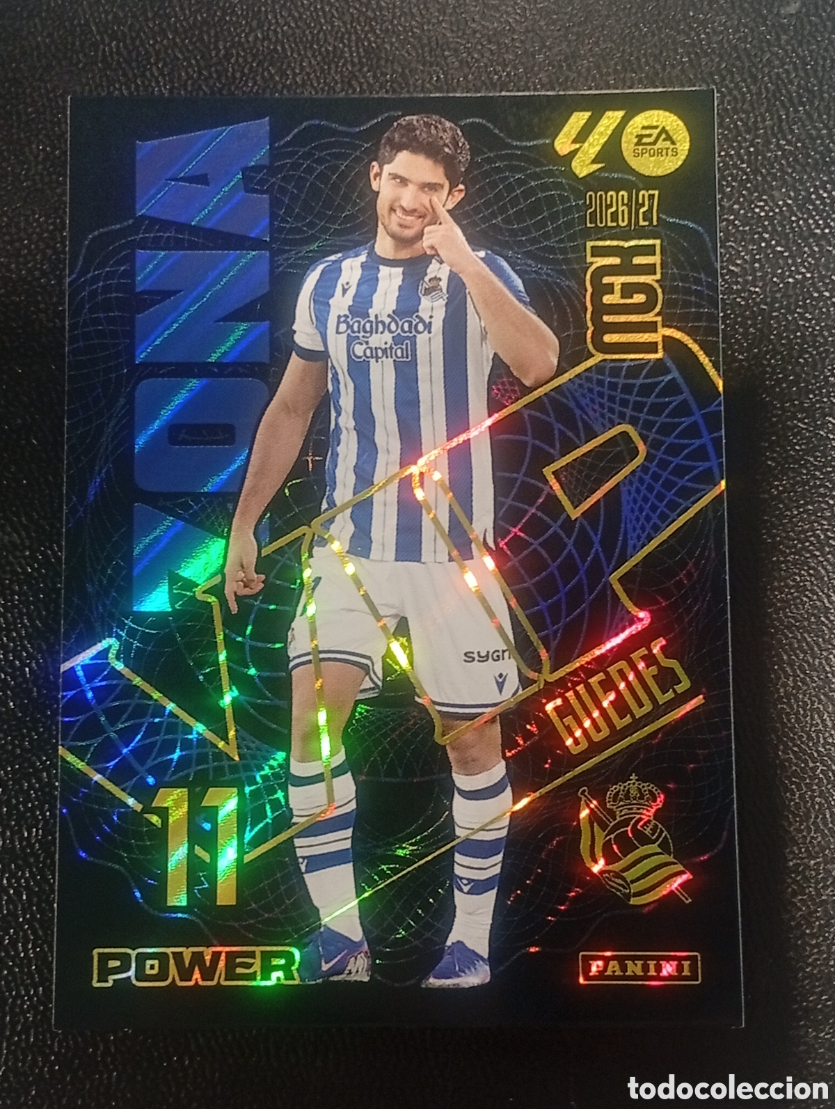 Football Stickers: 395p zona vip power GUEDES REAL SOCIEDAD MEGACRACKS 2026 2027 26 27 CARDS PANINI paralela 395 p