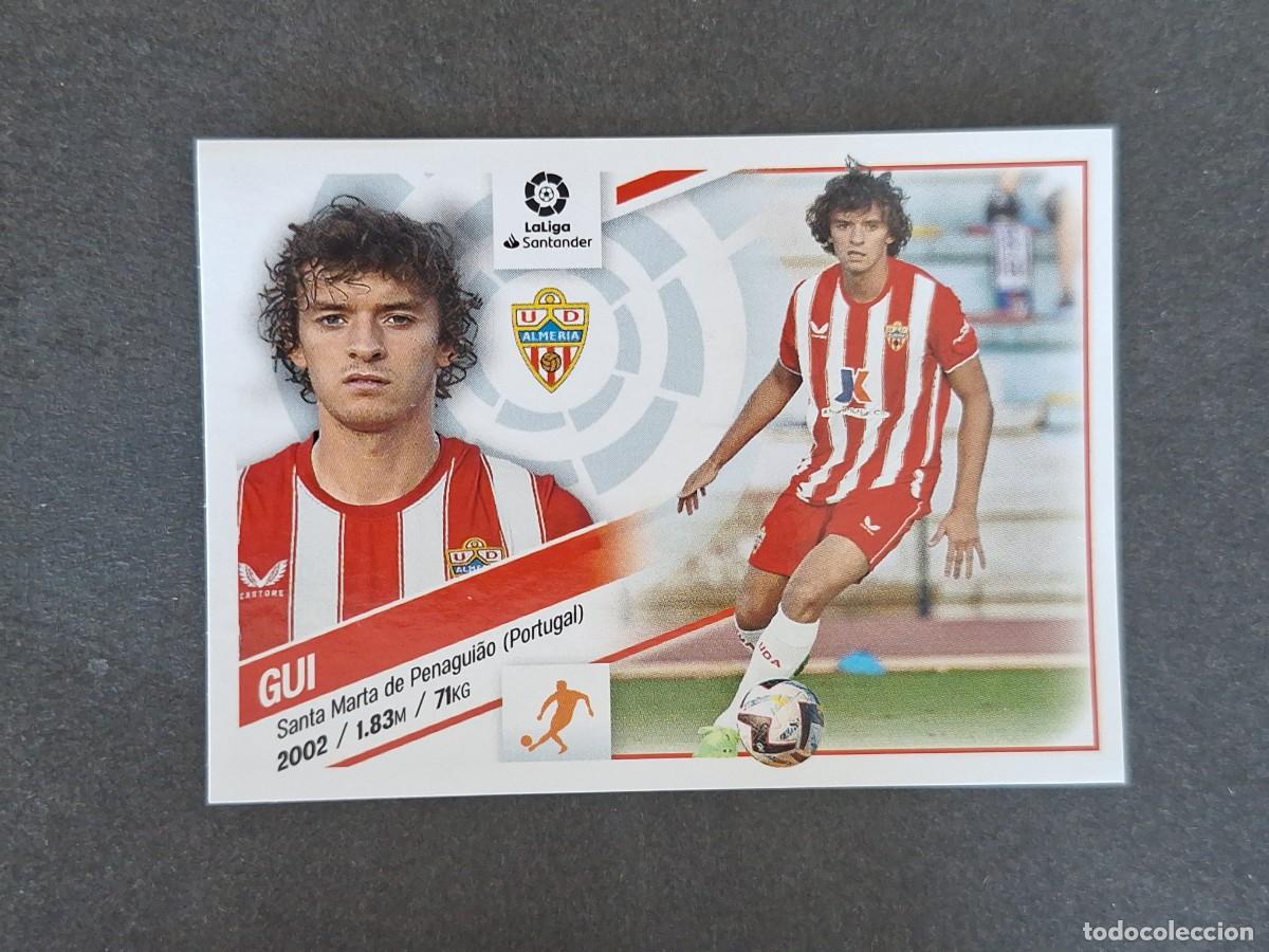 Cromos de f&uacute;tbol: L2 GUI U. D. ALMERIA FICHAJE 5 LIGA ESTE 2022 2023 22 23 NUNCA PEGADO SIN PEGAR