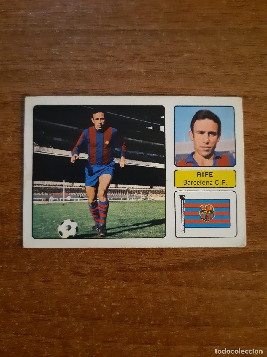 Cromos de f&uacute;tbol: Rif&eacute; (Barcelona) LIGA 73-74 ED. FHER 1973 1974. Nunca pegado, sin pegar