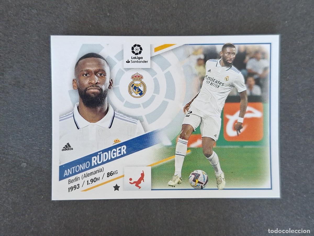Cromos de f&uacute;tbol: L2 R&Uuml;DIGER REAL MADRID FICHAJE 14 LIGA ESTE 2022 2023 22 23 NUNCA PEGADO SIN PEGAR