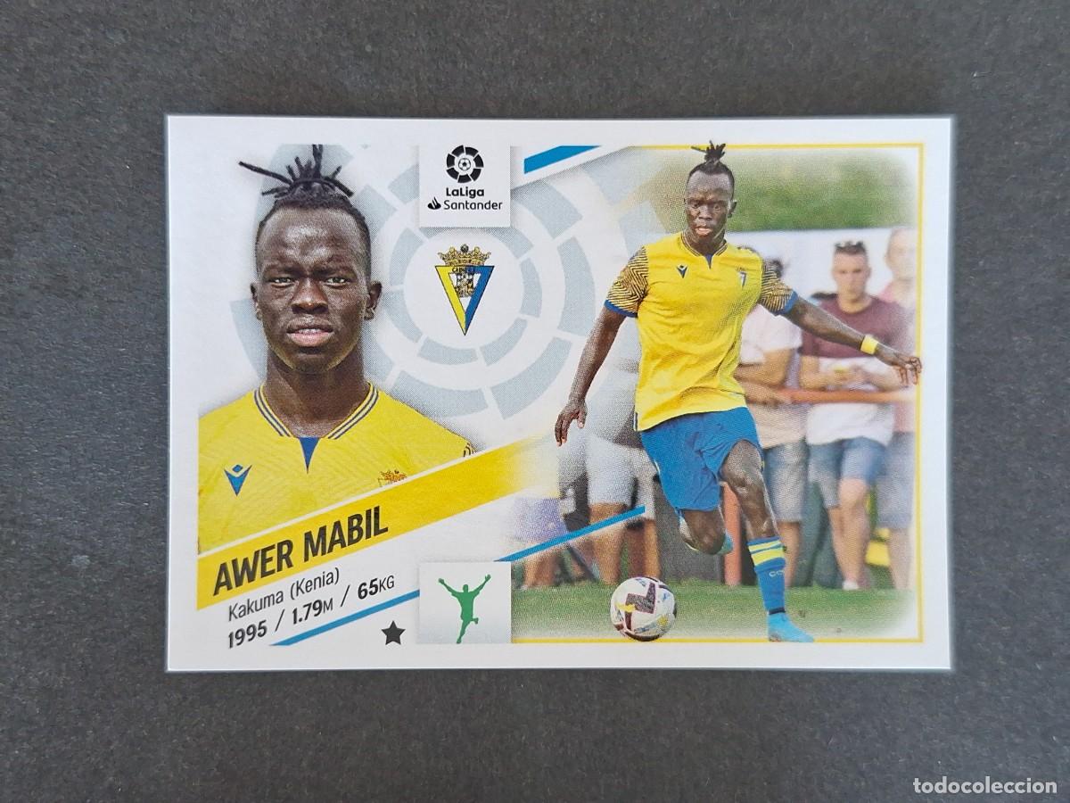 Cromos de f&uacute;tbol: L2 AWER MABIL CADIZ C. F. FICHAJE 16 LIGA ESTE 2022 2023 22 23 NUNCA PEGADO SIN PEGAR