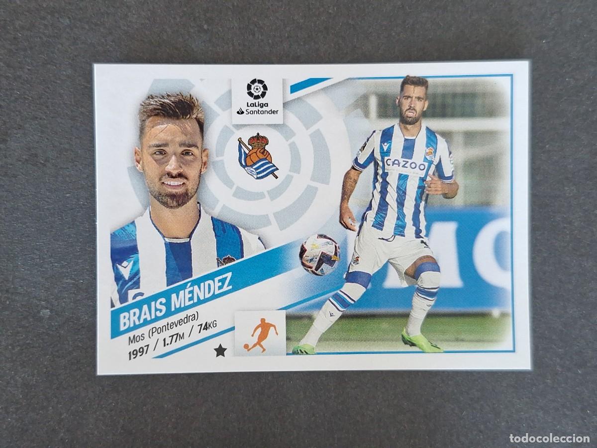 Cromos de f&uacute;tbol: L2 BRAIS MENDEZ REAL SOCIEDAD FICHAJE 18 LIGA ESTE 2022 2023 22 23 NUNCA PEGADO SIN PEGAR
