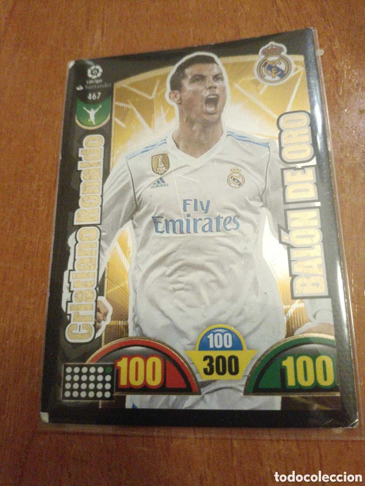 Cromos de f&uacute;tbol: Carta de cristiano ronaldo