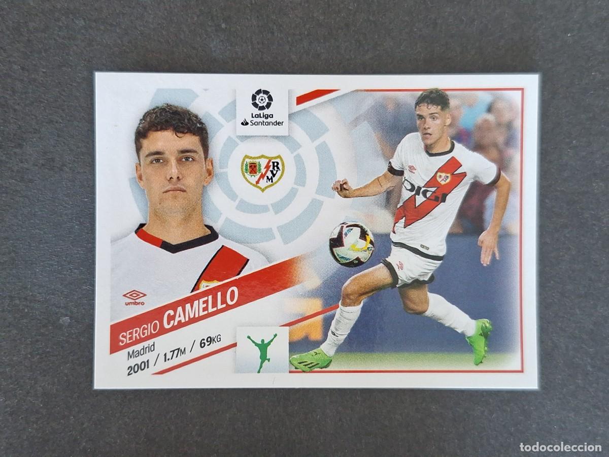 Cromos de f&uacute;tbol: L2 CAMELLO RAYO VALLECANO FICHAJE 28 LIGA ESTE 2022 2023 22 23 NUNCA PEGADO SIN PEGAR