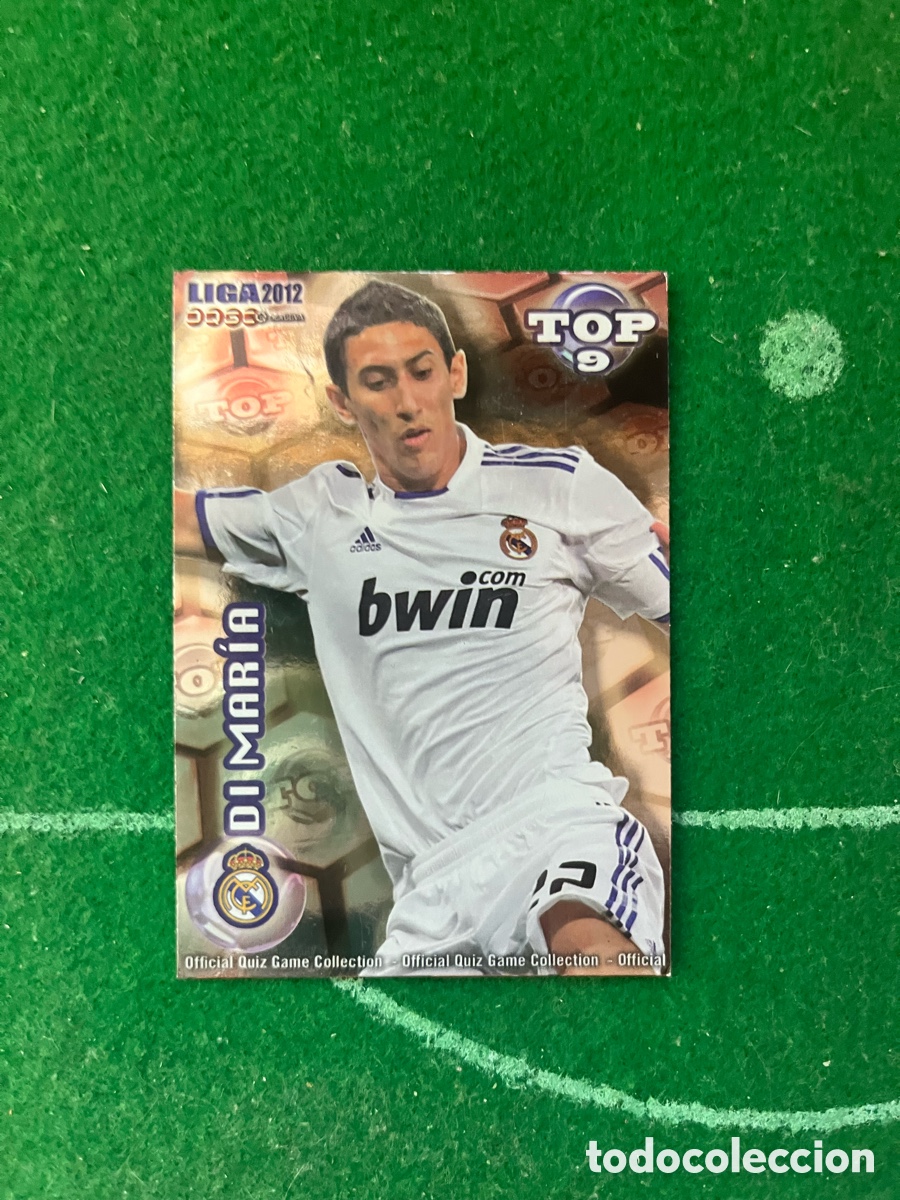 Cromos de f&uacute;tbol: 623 DI MAR&Iacute;A REAL MADRID LAS FICHAS DE LA LIGA 2011 2012 MUNDICROMO TOP 9 ROJO