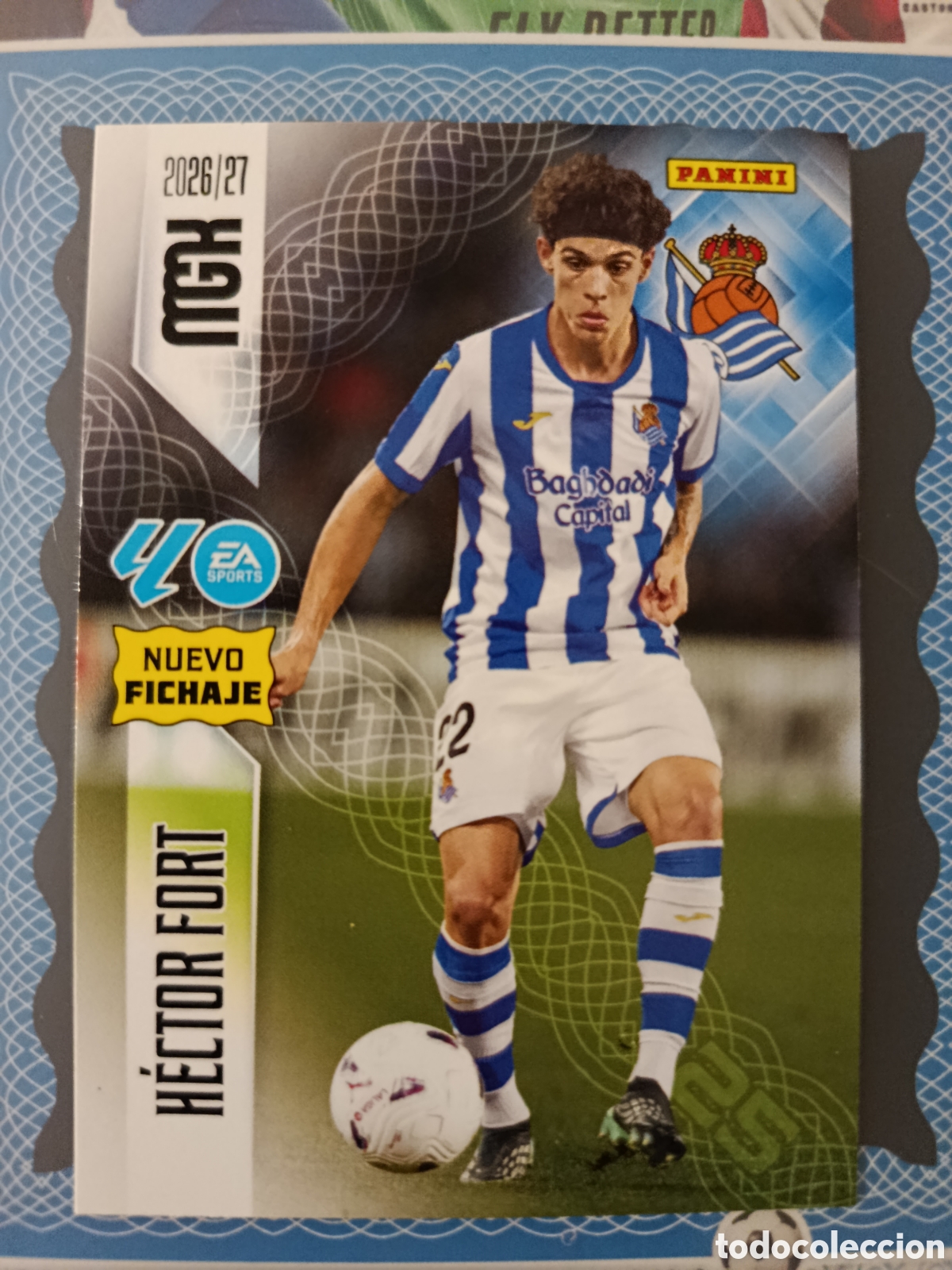 Cromos de f&uacute;tbol: MEGACRACKS 2026 2027 26 27 - PANINI - N&ordm; 499 H&Eacute;CTOR FORT REAL SOCIEDAD NUEVO FICHAJE