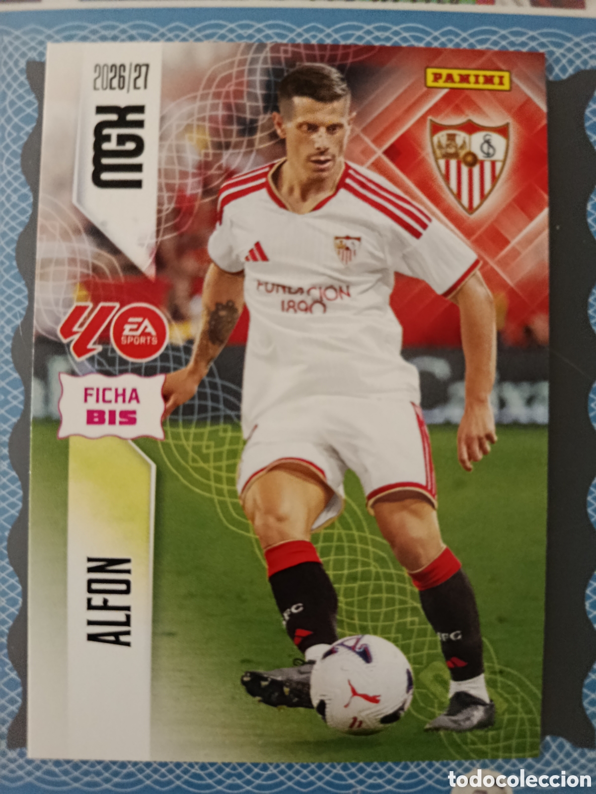 Cromos de f&uacute;tbol: MEGACRACKS 2026 2027 26 27 - PANINI - N&ordm; 340 BIS ALFON SEVILLA FICHA BIS