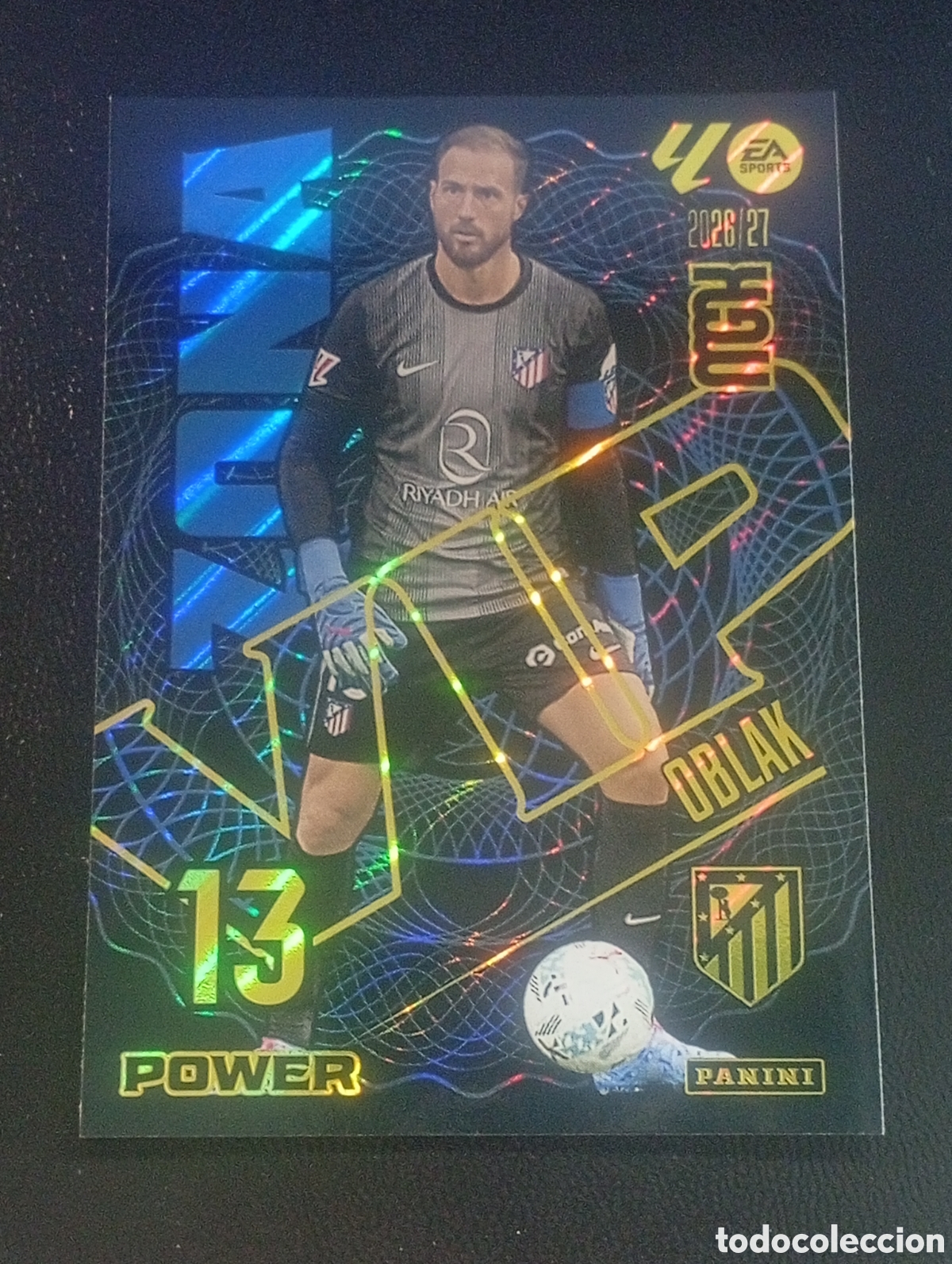 Cromos de f&uacute;tbol: 403p zona vip power OBLAK ATLETICO DE MADRID MEGACRACKS 2026 2027 26 27 CARDS PANINI paralela 403 P