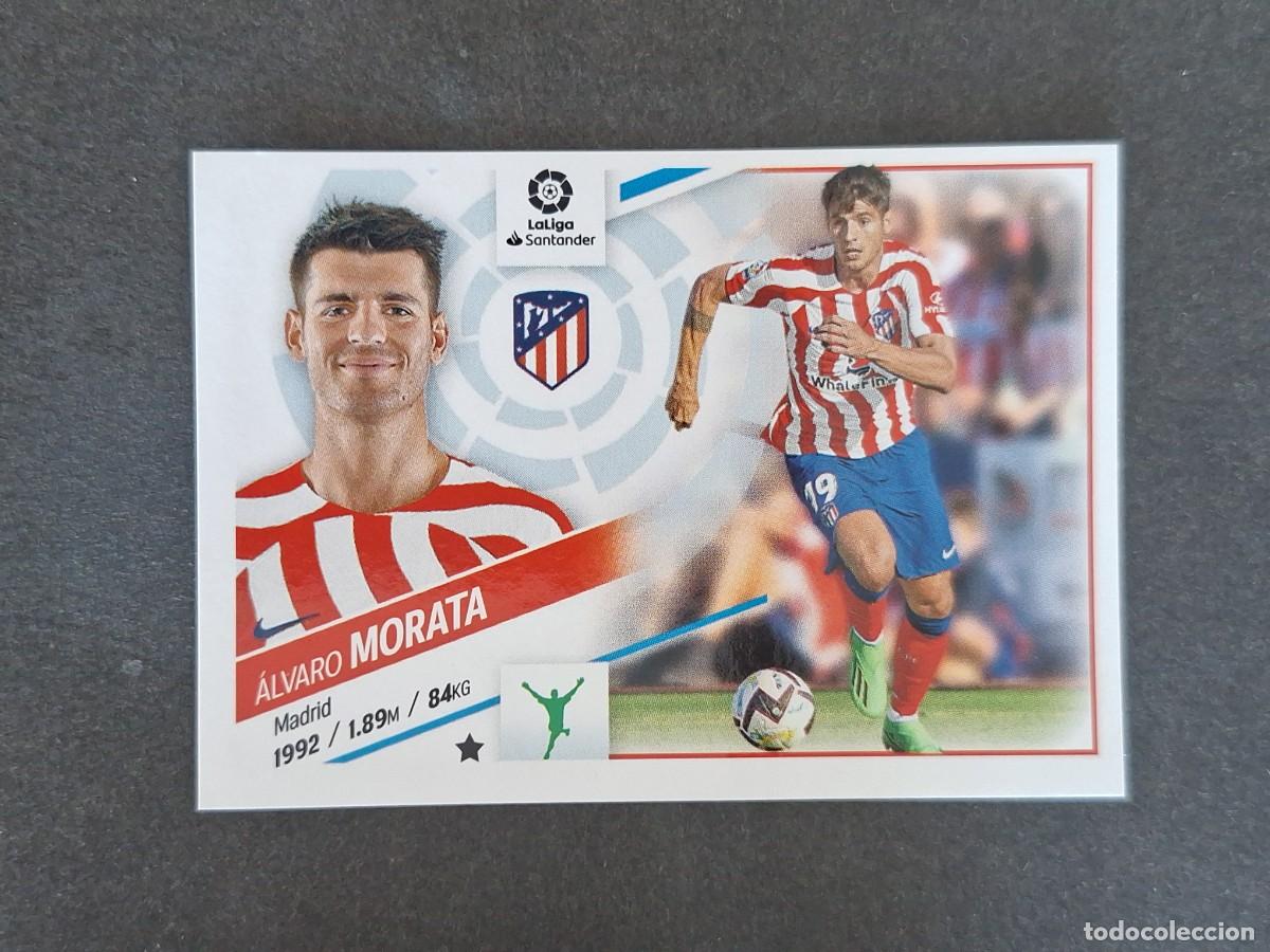 Cromos de f&uacute;tbol: L2 MORATA ATLETICO DE MADRID FICHAJE 47 LIGA ESTE 2022 2023 22 23 NUNCA PEGADO SIN PEGAR