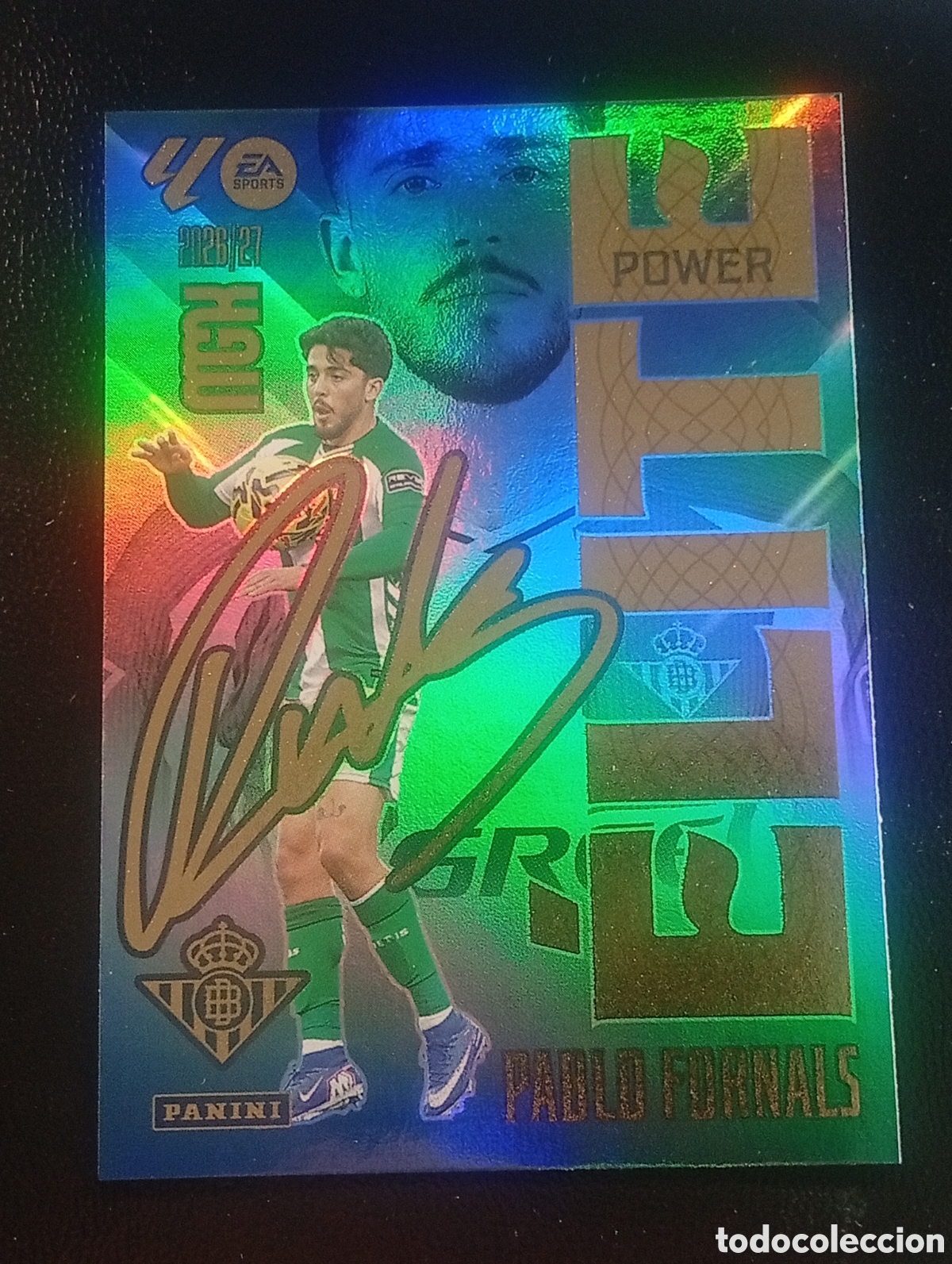 Cromos de f&uacute;tbol: 14p elite power PABLO FORNALS BETIS MEGACRACKS 2026 2027 26 27 CARDS PANINI PARALELA 14 P