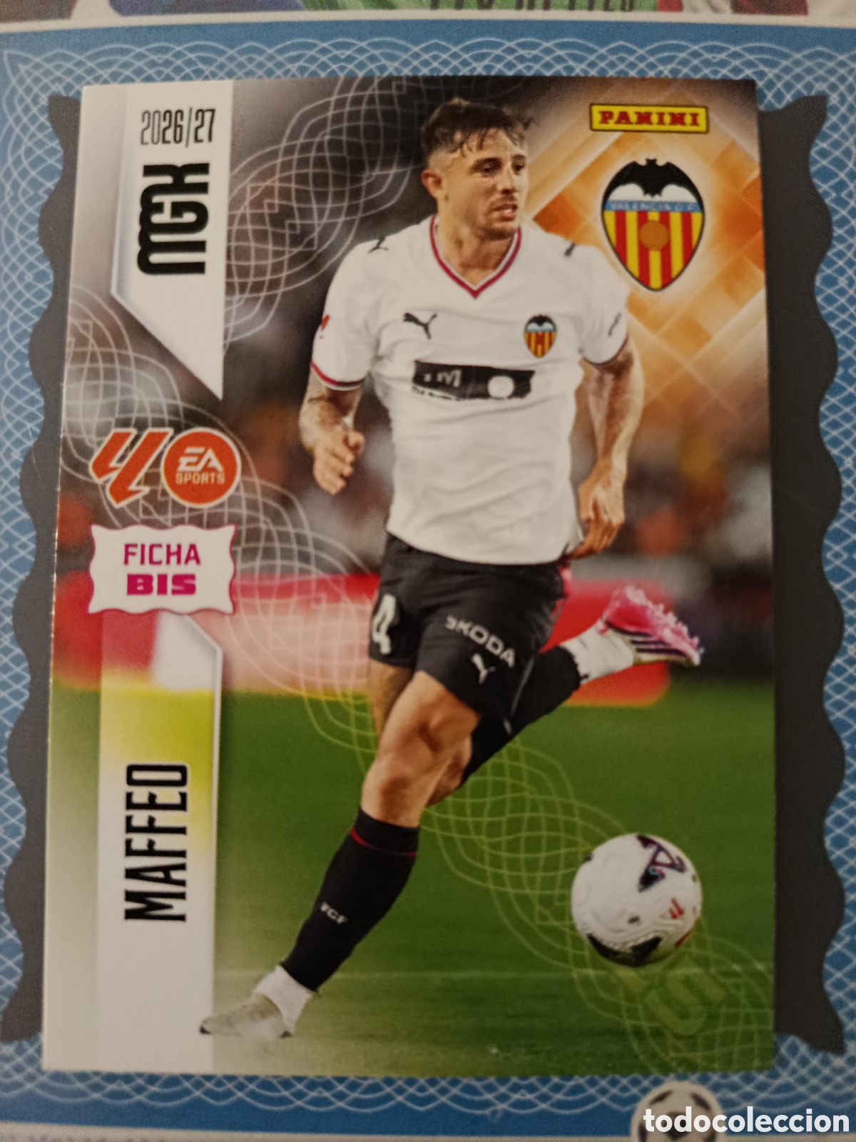 Cromos de f&uacute;tbol: MEGACRACKS 2026 2027 26 27 - PANINI - N&ordm; 346 MAFFEO VALENCIA FICHA BIS