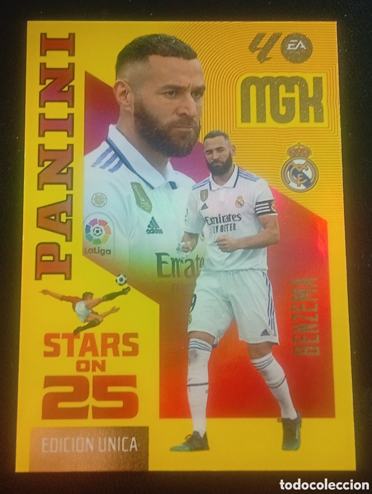 Cromos de f&uacute;tbol: 441 edici&oacute;n &uacute;nica BENZEMA REAL MADRID FRANCIA MEGACRACKS 2026 2027 26 27 CARDS PANINI