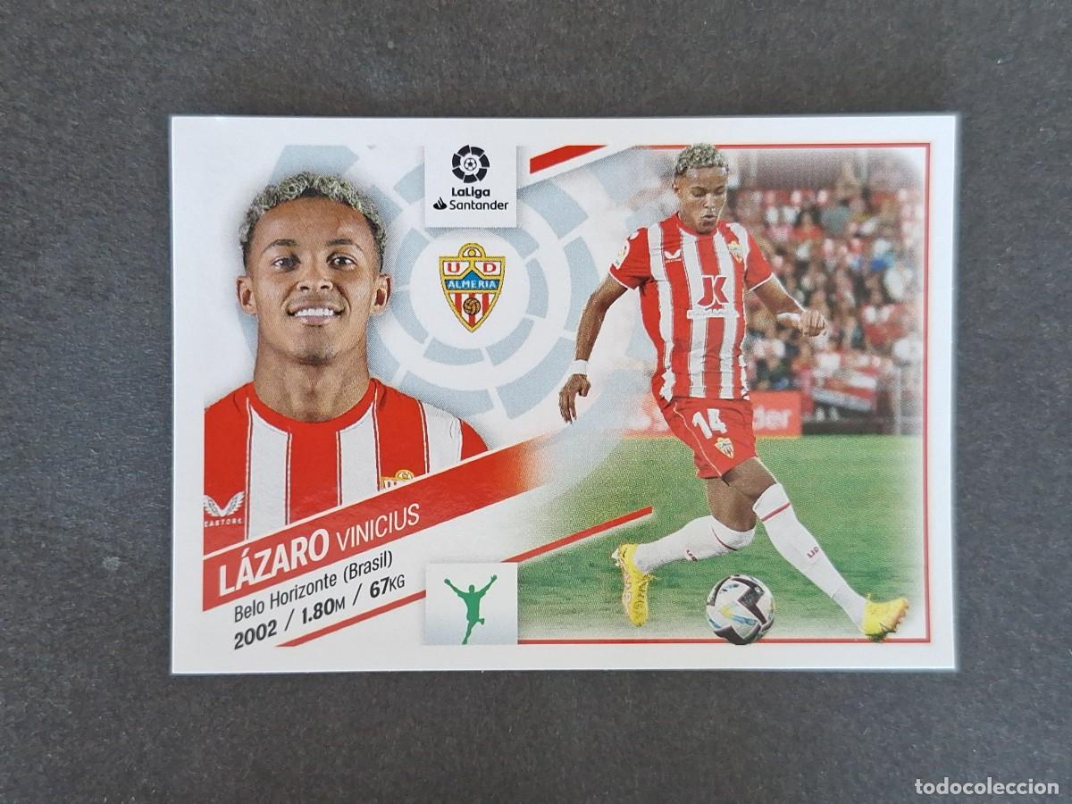 Cromos de f&uacute;tbol: L2 LAZARO U. D. ALMERIA FICHAJE 62 LIGA ESTE 2022 2023 22 23 NUNCA PEGADO SIN PEGAR