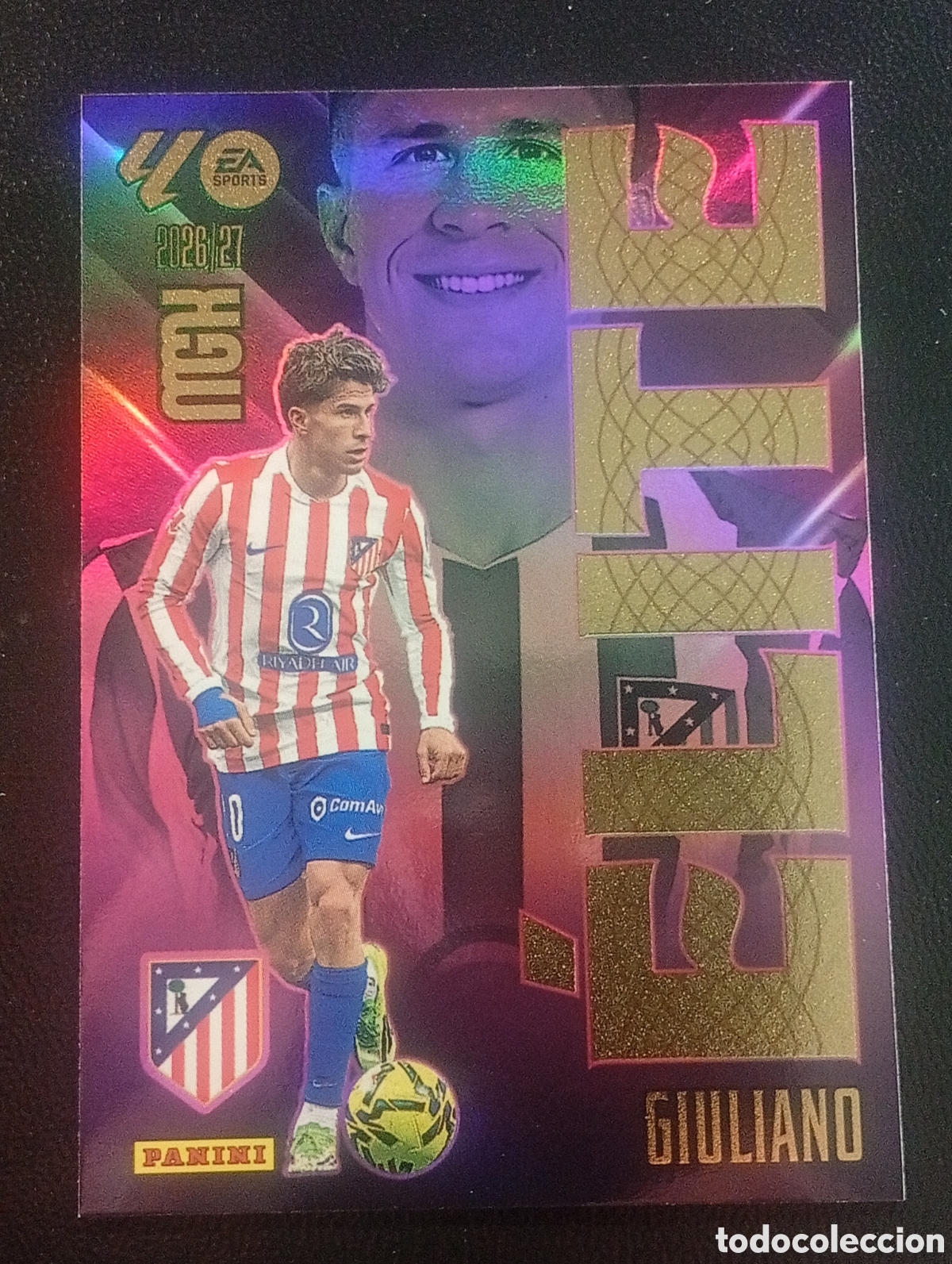 Cromos de f&uacute;tbol: 7 elite GIULIANO SIMEONE ATL&Eacute;TICO DE MADRID ESPA&Ntilde;A SPAIN MEGACRACKS 2026 2027 26 27 CARDS PANINI
