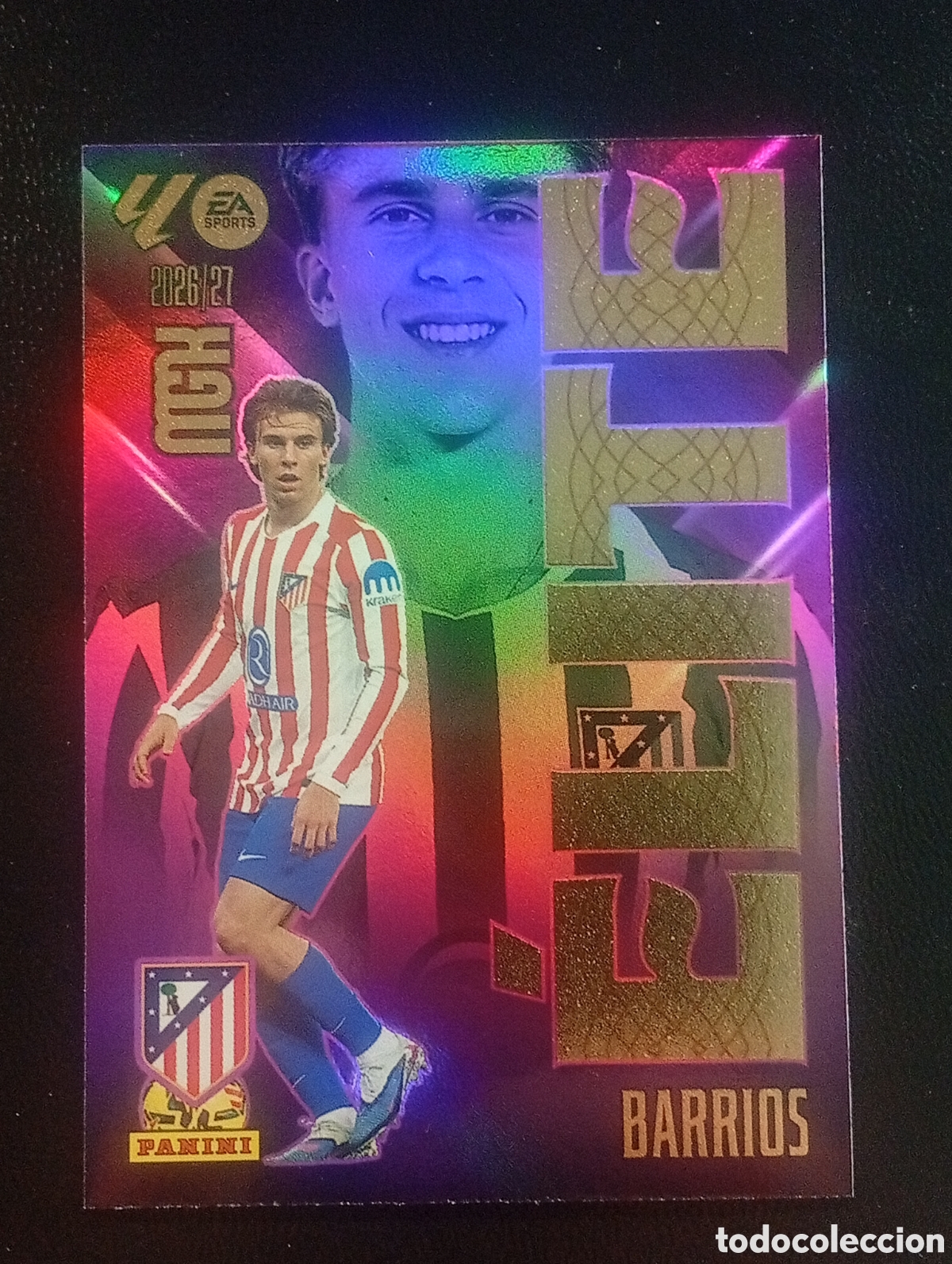 Cromos de f&uacute;tbol: 1 elite BARRIOS ATL&Eacute;TICO DE MADRID ESPA&Ntilde;A SPAIN MEGACRACKS 2026 2027 26 27 CARDS PANINI