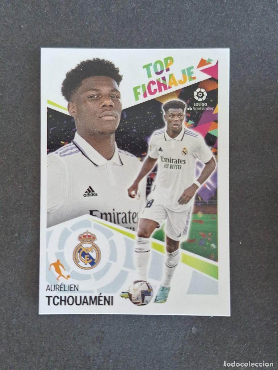 Cromos de f&uacute;tbol: L2 TCHOUAMENI REAL MADRID TOP FICHAJE 68 LIGA ESTE 2022 2023 22 23 NUNCA PEGADO SIN PEGAR