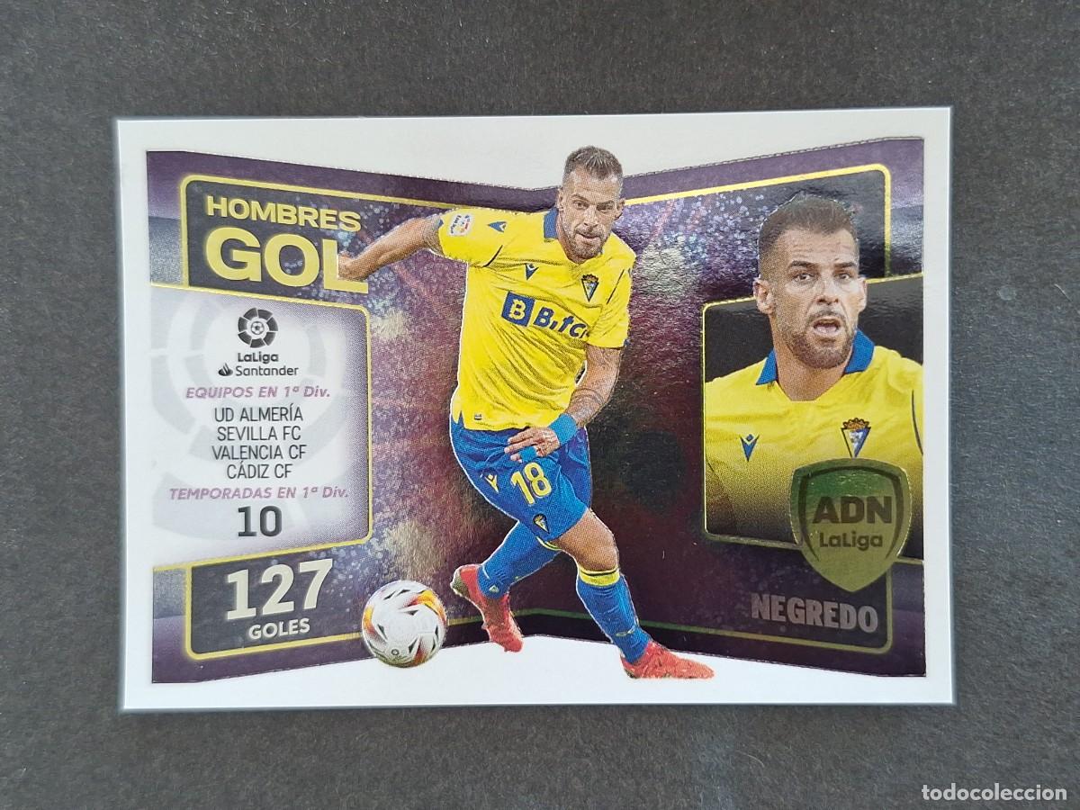 Cromos de f&uacute;tbol: L2 NEGREDO CADIZ C. F. ADN HOMBRES GOL LIGA ESTE 2022 2023 22 23 NUNCA PEGADO SIN PEGAR
