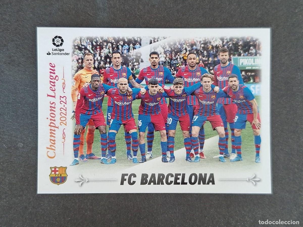 Cromos de f&uacute;tbol: L2 EQUIPO F. C. BARCELONA CUADRO DE HONOR LIGA ESTE 2022 2023 22 23 NUNCA PEGADO SIN PEGAR