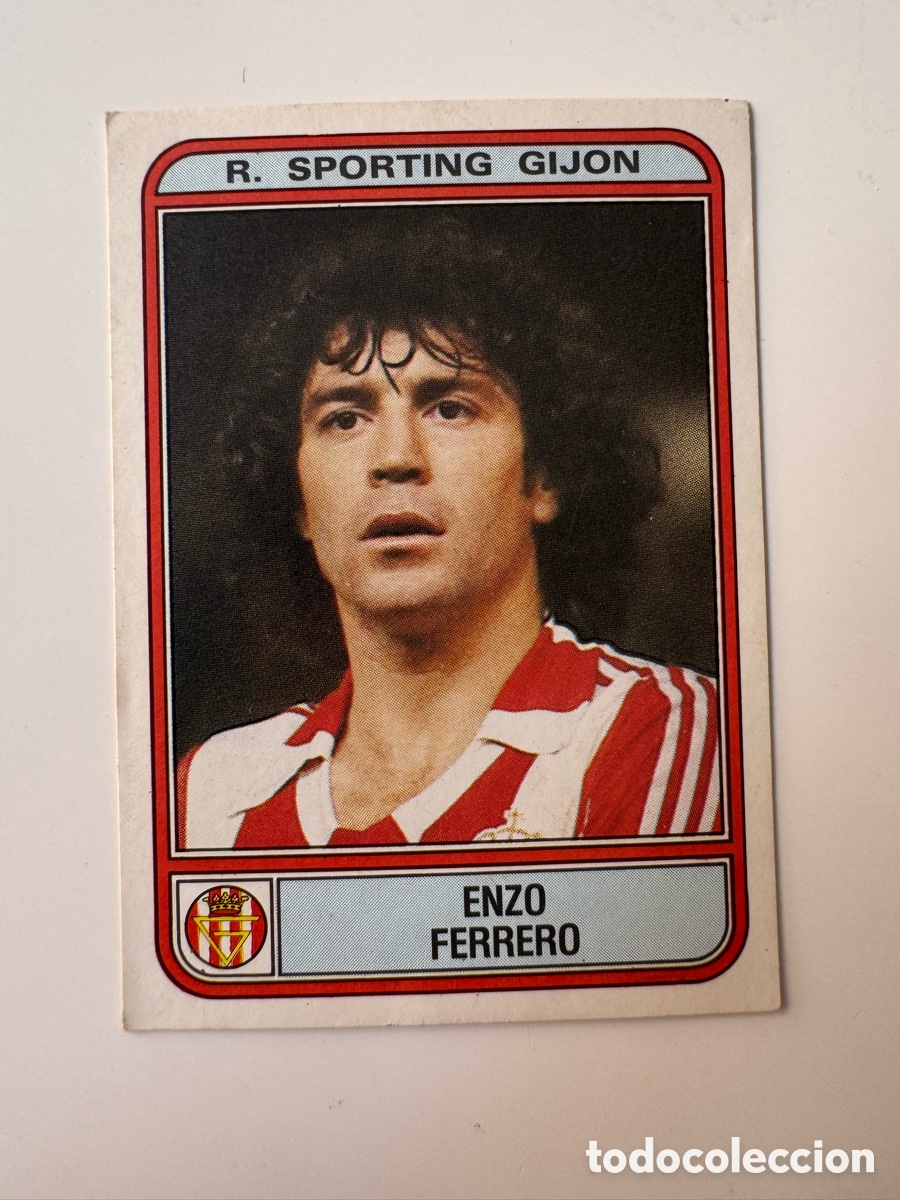 Cromos de f&uacute;tbol: Figurine Panini Futbol 81 - 82 1981 1982 R. Sporting Gijon &ndash; N&ordm; 148 &ndash; enzo ferrero