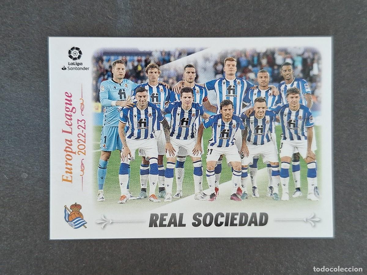 Cromos de f&uacute;tbol: L2 EQUIPO REAL SOCIEDAD CUADRO DE HONOR LIGA ESTE 2022 2023 22 23 NUNCA PEGADO SIN PEGAR