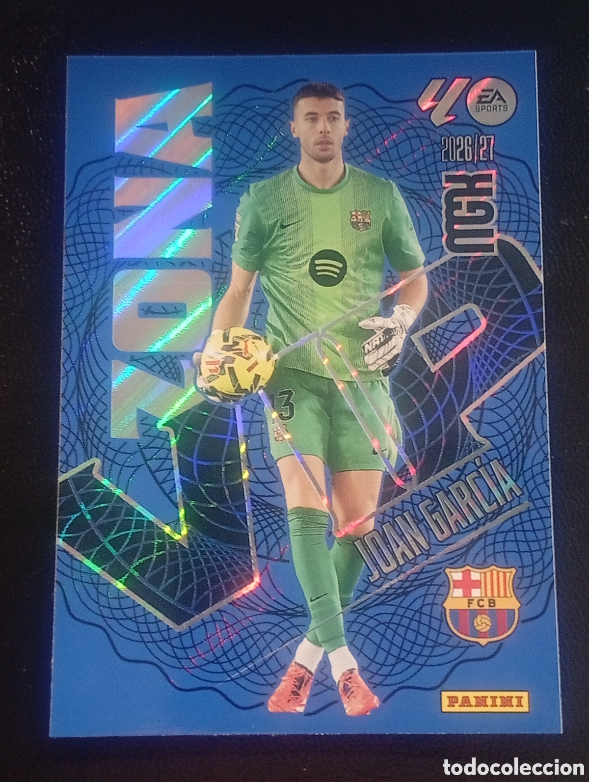 Cromos de f&uacute;tbol: 399 zona vip JOAN GARC&Iacute;A BARCELONA MEGACRACKS 2026 2027 26 27 CARDS PANINI