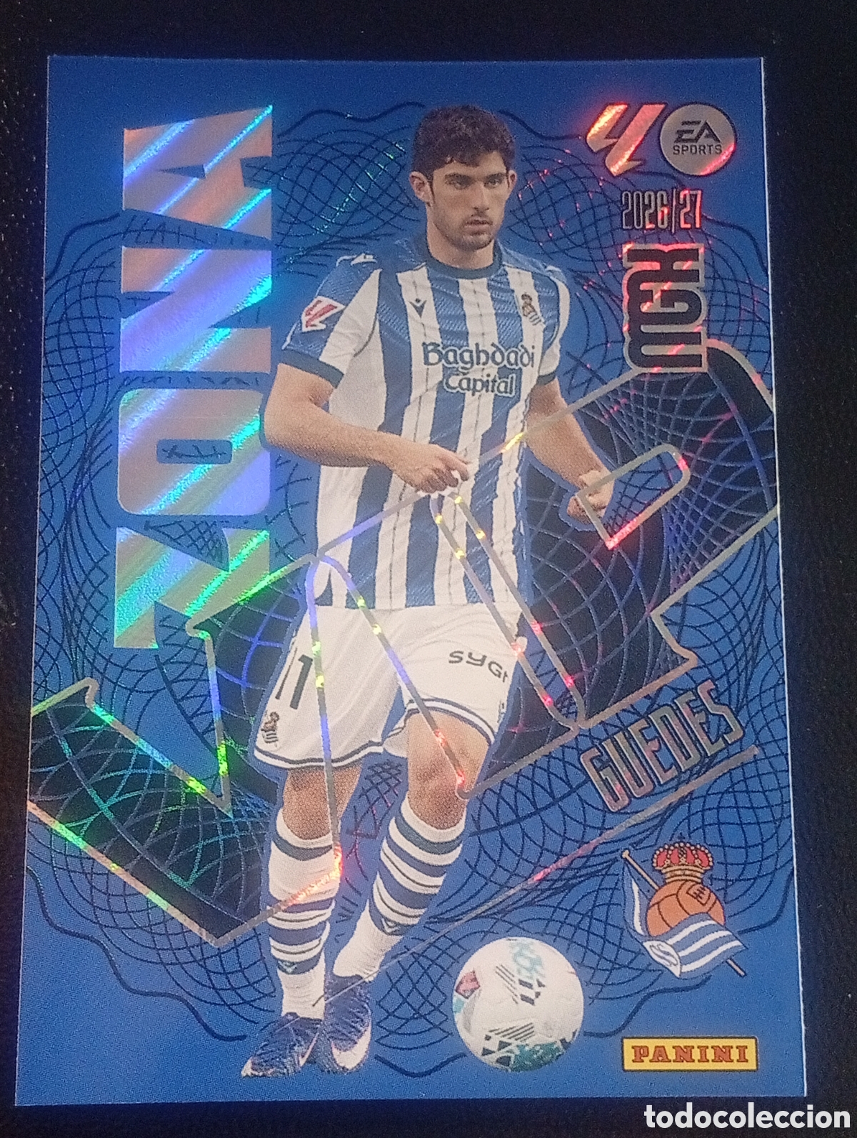 Cromos de f&uacute;tbol: 395 zona vip GUEDES REAL SOCIEDAD MEGACRACKS 2026 2027 26 27 CARDS PANINI