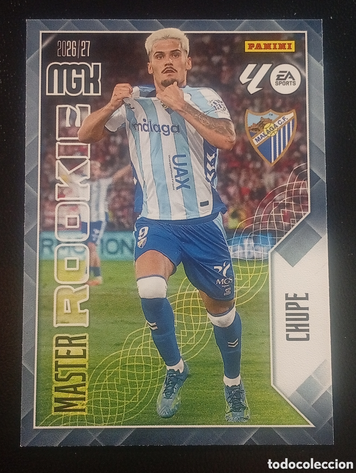 Cromos de Futebol: 409 m&aacute;ster rookie CHUPE MALAGA MEGACRACKS 2026 2027 26 27 CARDS PANINI