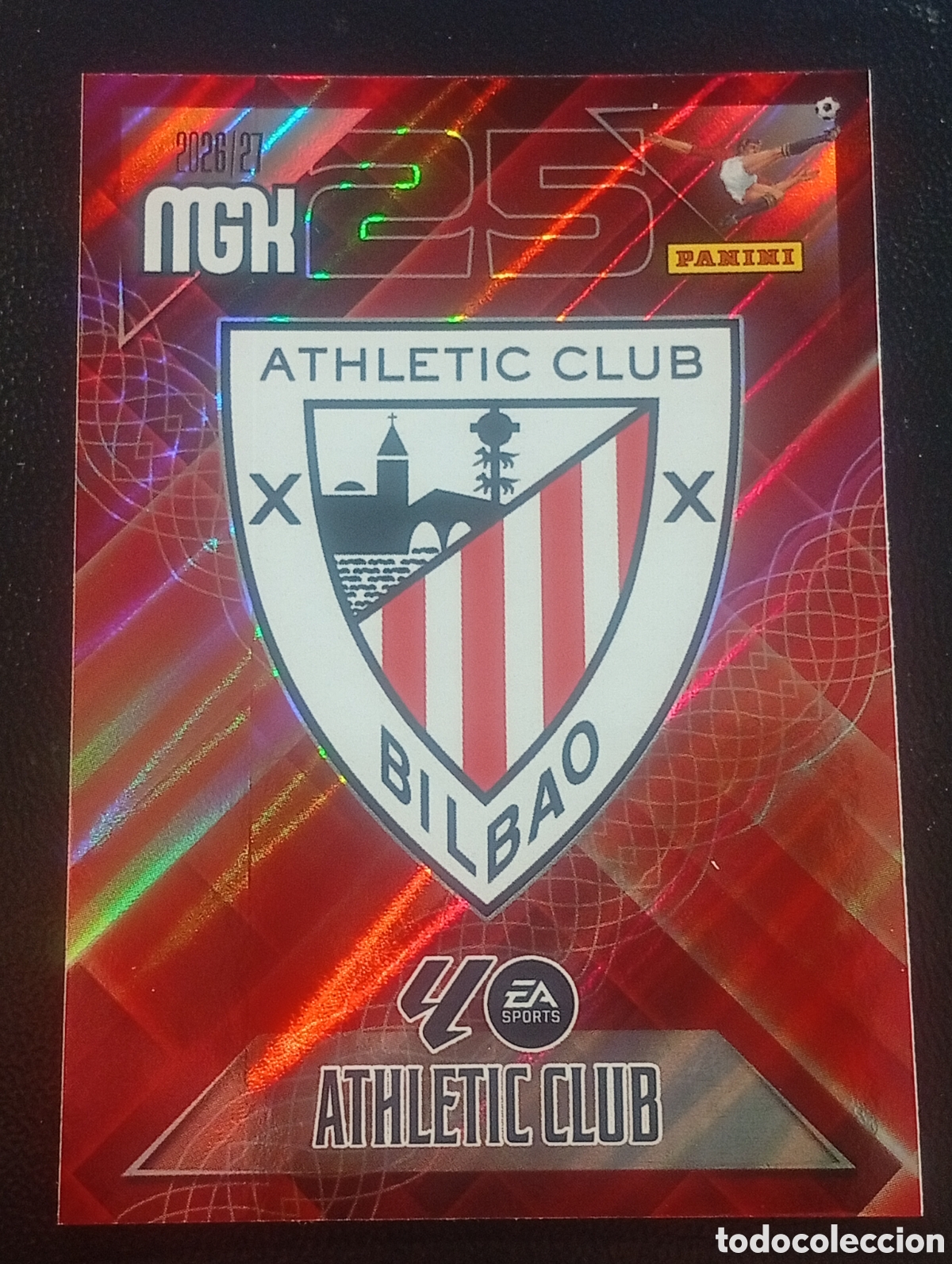 Cromos de f&uacute;tbol: 37 escudo ATHLETIC DE BILBAO MEGACRACKS 2026 2027 26 27 CARDS PANINI