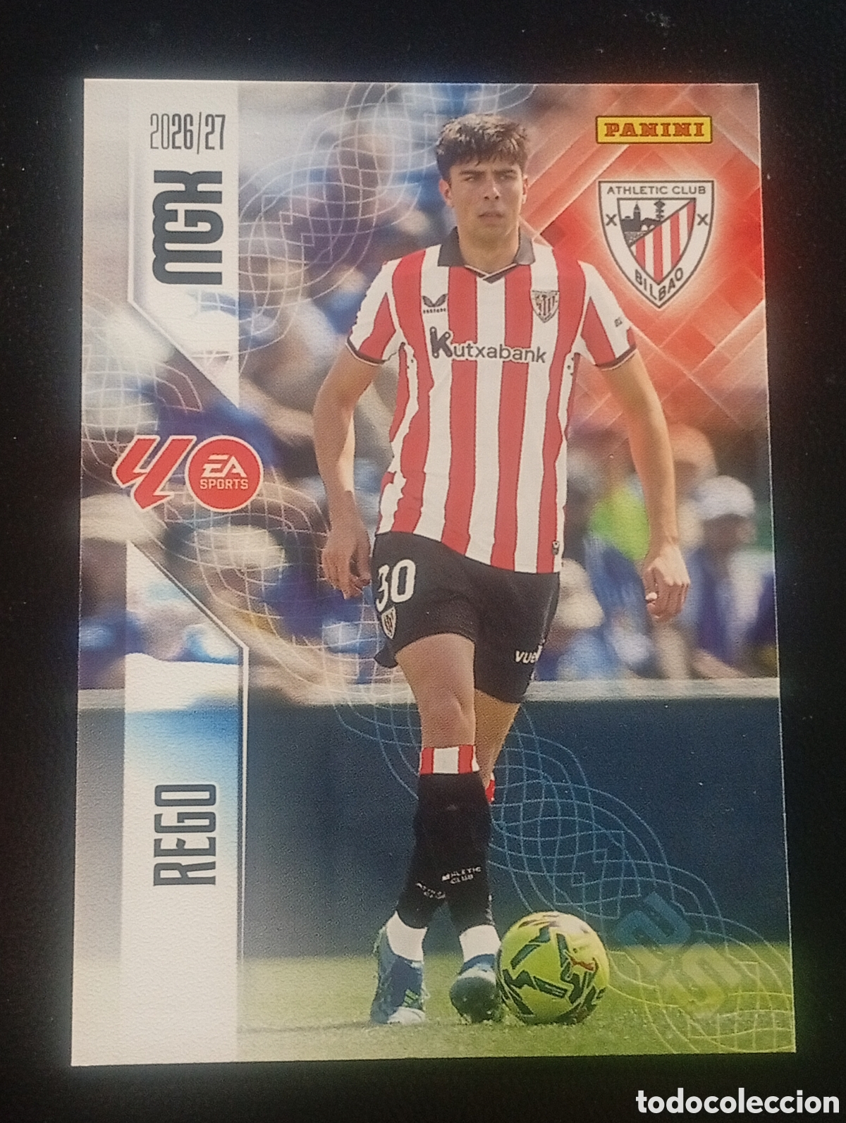 Cromos de f&uacute;tbol: 47 REGO ATHLETIC DE BILBAO MEGACRACKS 2026 2027 26 27 CARDS PANINI