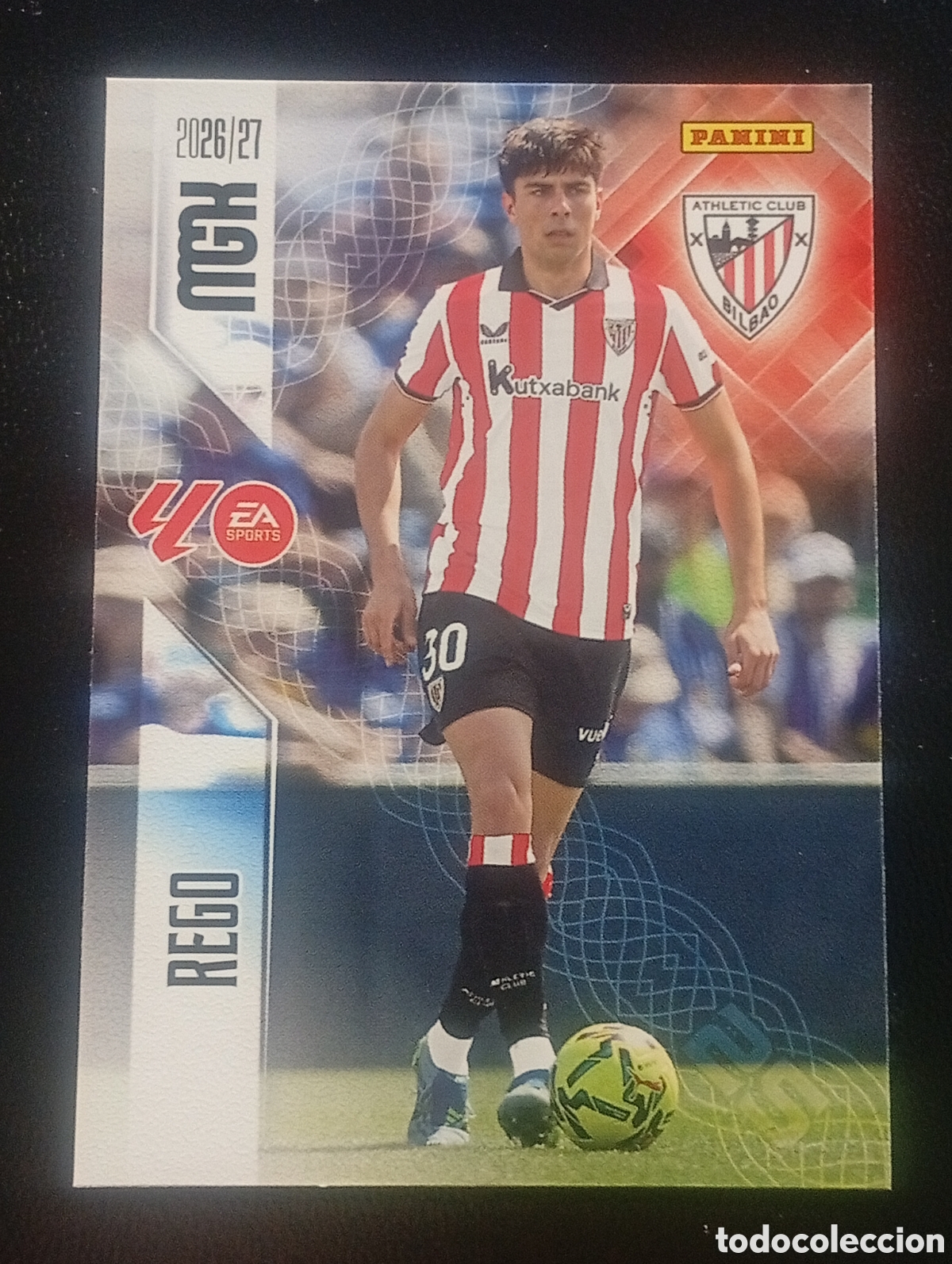 Cromos de f&uacute;tbol: 47 REGO ATHLETIC DE BILBAO MEGACRACKS 2026 2027 26 27 CARDS PANINI