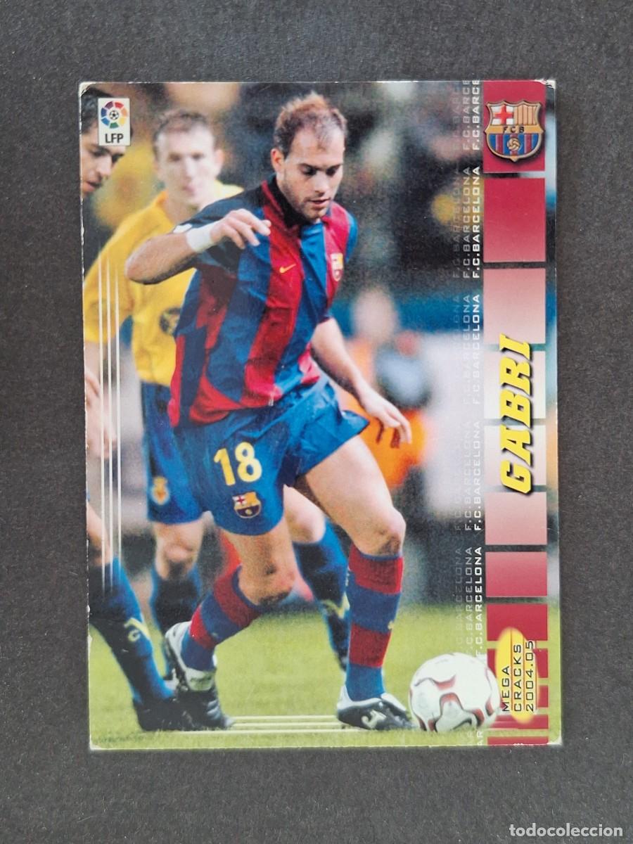 Cromos de f&uacute;tbol: L3 GABRI F. C. BARCELONA 58 PANINI MEGACRACKS 2004 2005 04 05