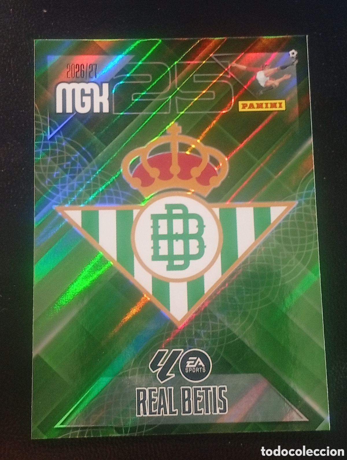 Cromos de f&uacute;tbol: 91 escudo BETIS MEGACRACKS 2026 2027 26 27 CARDS PANINI