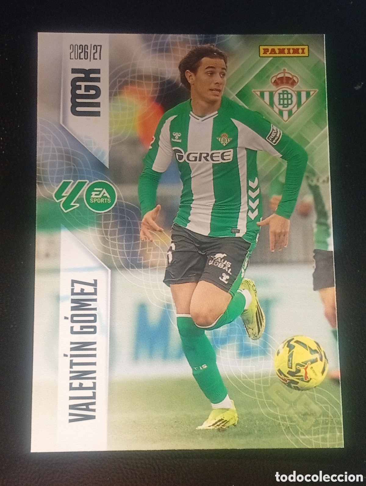 Cromos de f&uacute;tbol: 98 VALENTIN G&Oacute;MEZ BETIS MEGACRACKS 2026 2027 26 27 CARDS PANINI