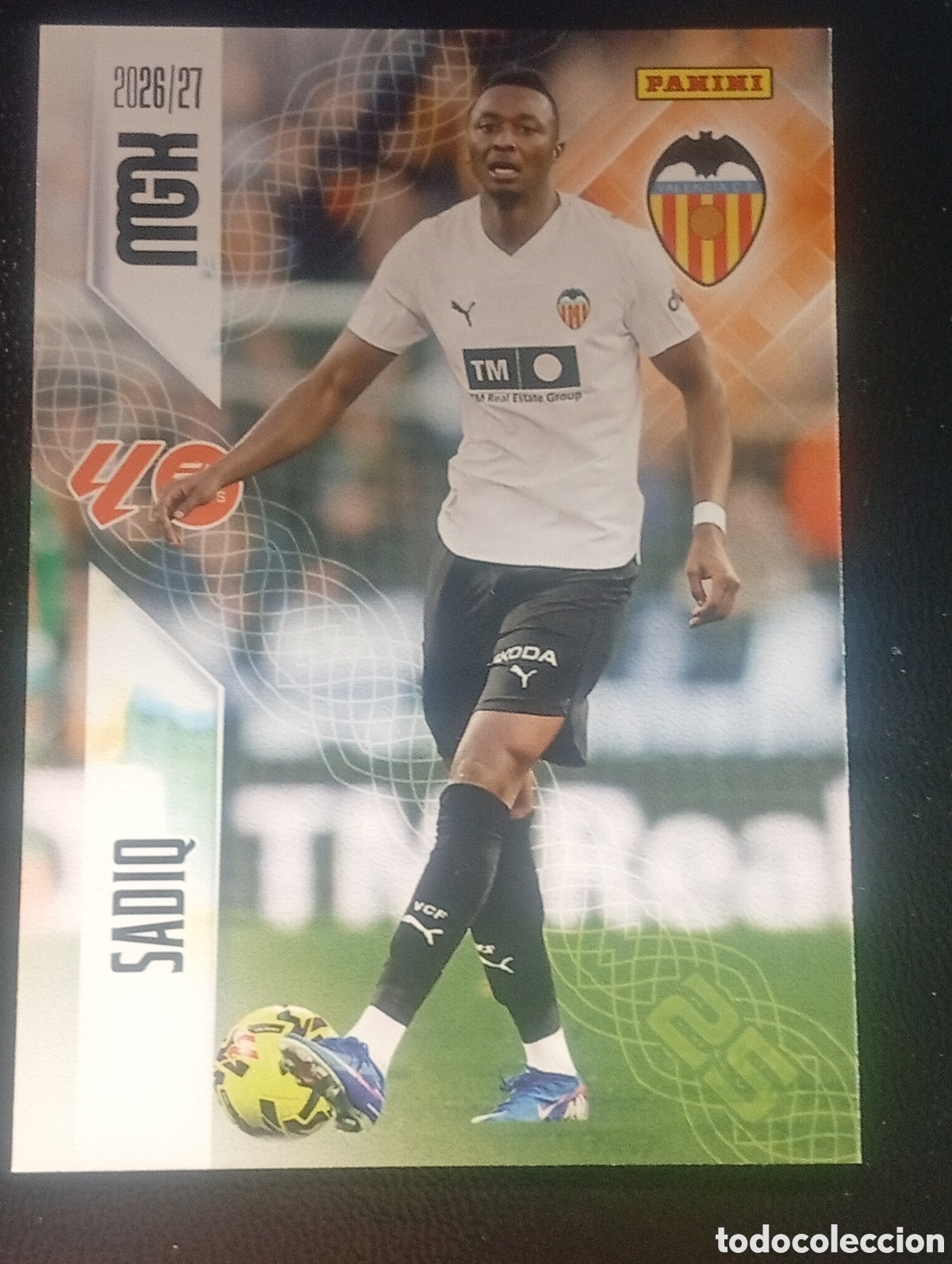 Cromos de f&uacute;tbol: 360 SADIQ VALENCIA MEGACRACKS 2026 2027 26 27 CARDS PANINI