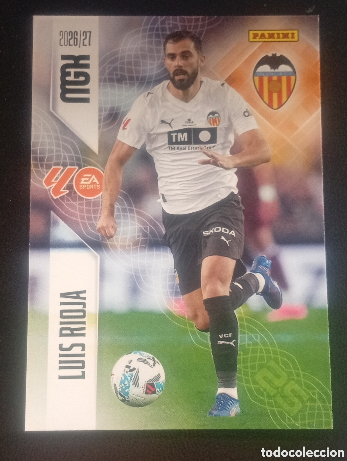 Cromos de f&uacute;tbol: 355 LUIS RIOJA VALENCIA MEGACRACKS 2026 2027 26 27 CARDS PANINI