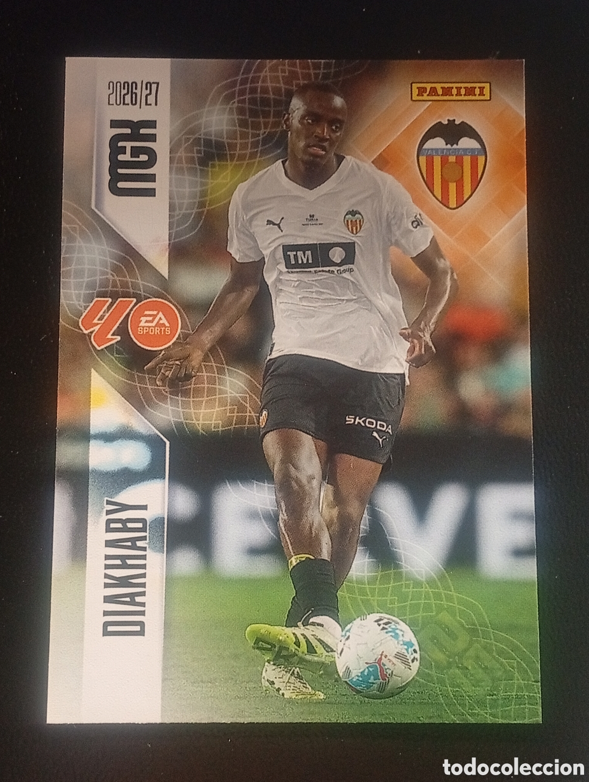 Cromos de f&uacute;tbol: 347 DIAKHABY VALENCIA MEGACRACKS 2026 2027 26 27 CARDS PANINI