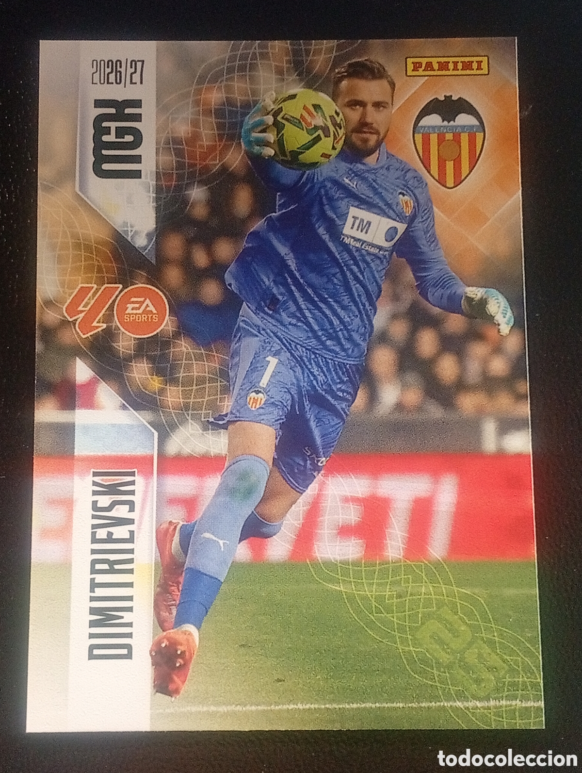 Cromos de f&uacute;tbol: 344 DIMITRIEVSKI VALENCIA MEGACRACKS 2026 2027 26 27 CARDS PANINI