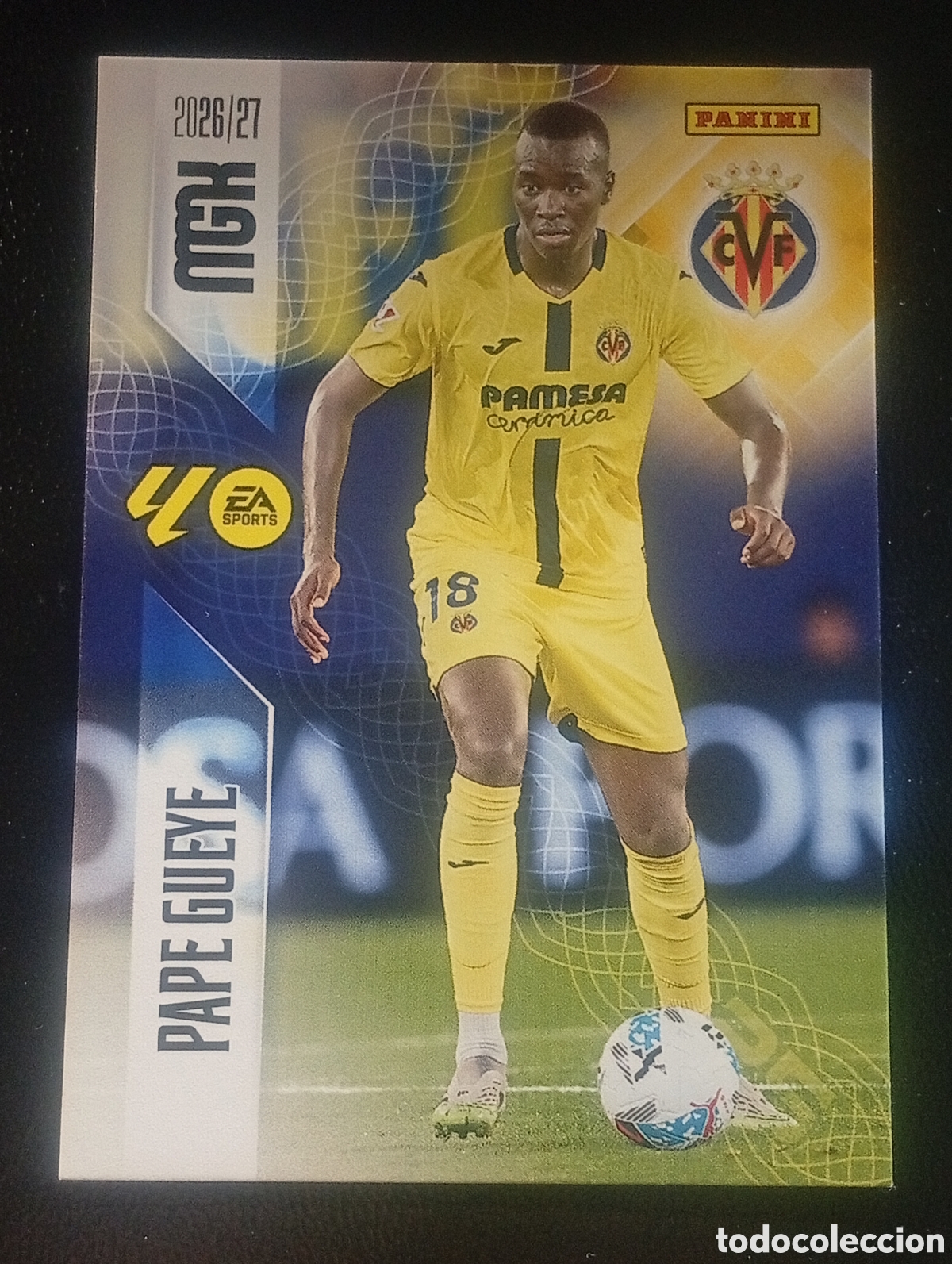 Cromos de f&uacute;tbol: 372 PAPE GUEYE VILLARREAL MEGACRACKS 2026 2027 26 27 CARDS PANINI