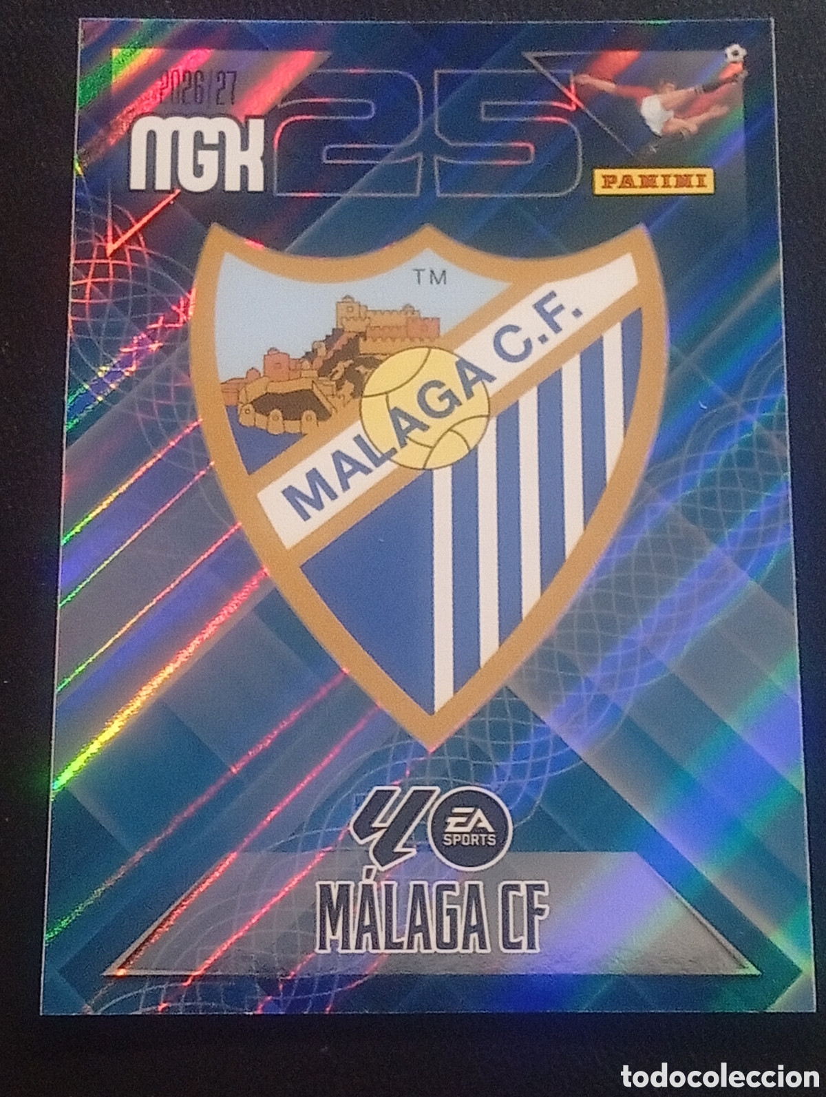Cromos de f&uacute;tbol: 235 escudo M&Aacute;LAGA MEGACRACKS 2026 2027 26 27 CARDS PANINI
