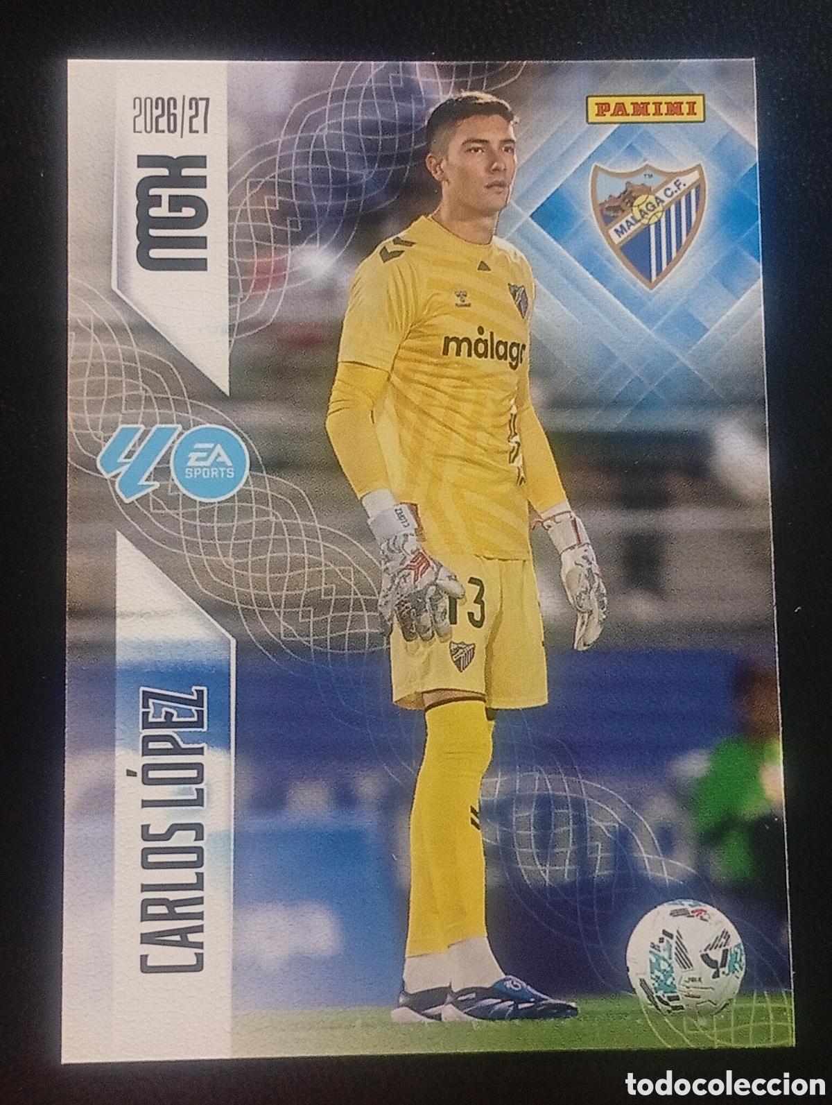 Cromos de f&uacute;tbol: 237 CARLOS L&Oacute;PEZ M&Aacute;LAGA MEGACRACKS 2026 2027 26 27 CARDS PANINI