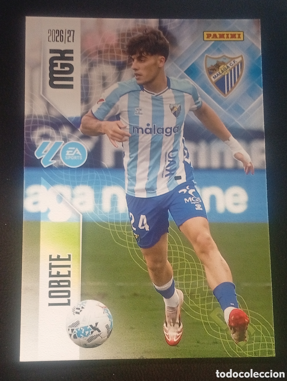 Cromos de f&uacute;tbol: 249 LOBETE M&Aacute;LAGA MEGACRACKS 2026 2027 26 27 CARDS PANINI