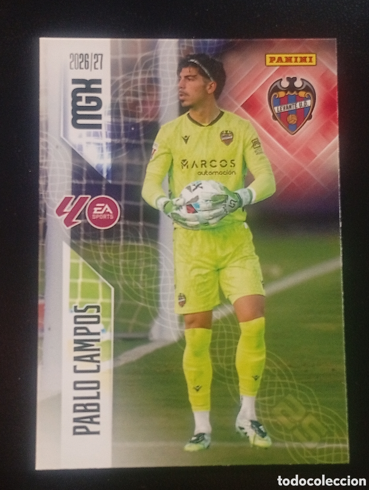 Cromos de f&uacute;tbol: 201 PABLO CAMPOS LEVANTE MEGACRACKS 2026 2027 26 27 CARDS PANINI