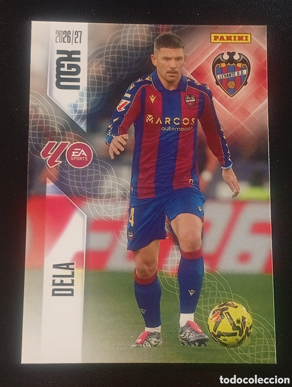 Cromos de f&uacute;tbol: 203 DELA LEVANTE MEGACRACKS 2026 2027 26 27 CARDS PANINI