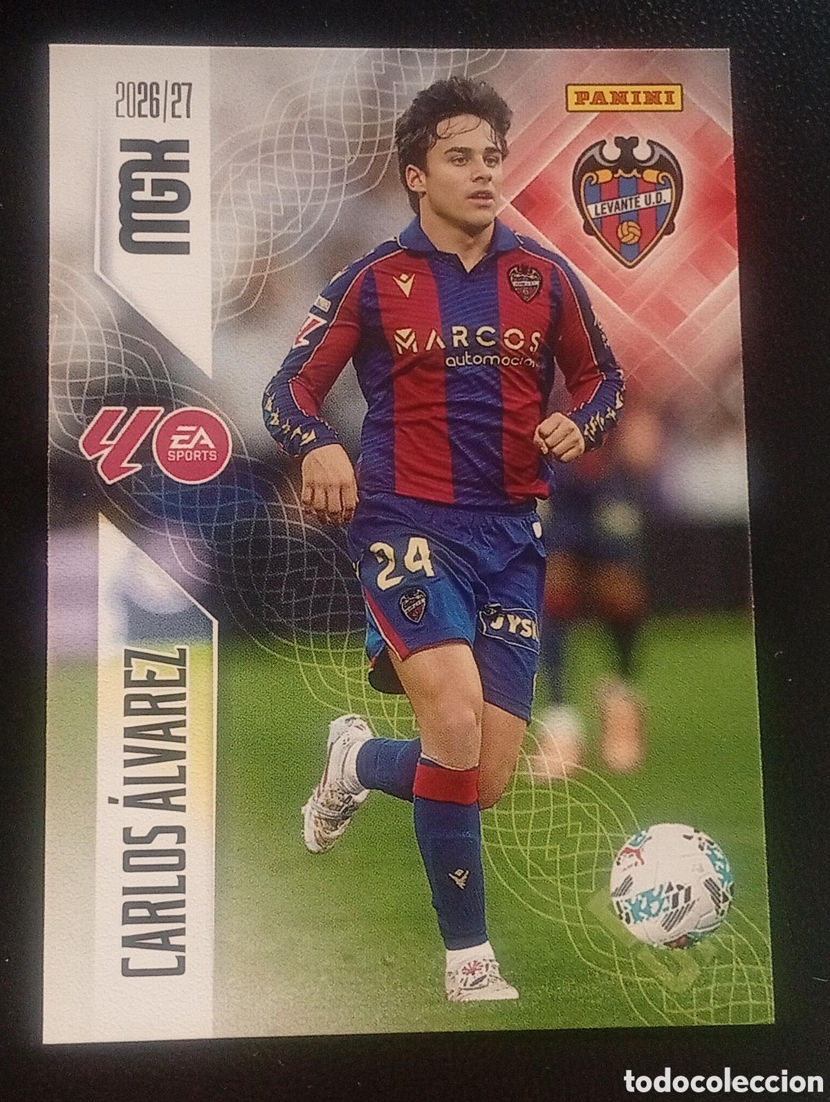 Cromos de f&uacute;tbol: 211 CARLOS ALVAREZ LEVANTE MEGACRACKS 2026 2027 26 27 CARDS PANINI