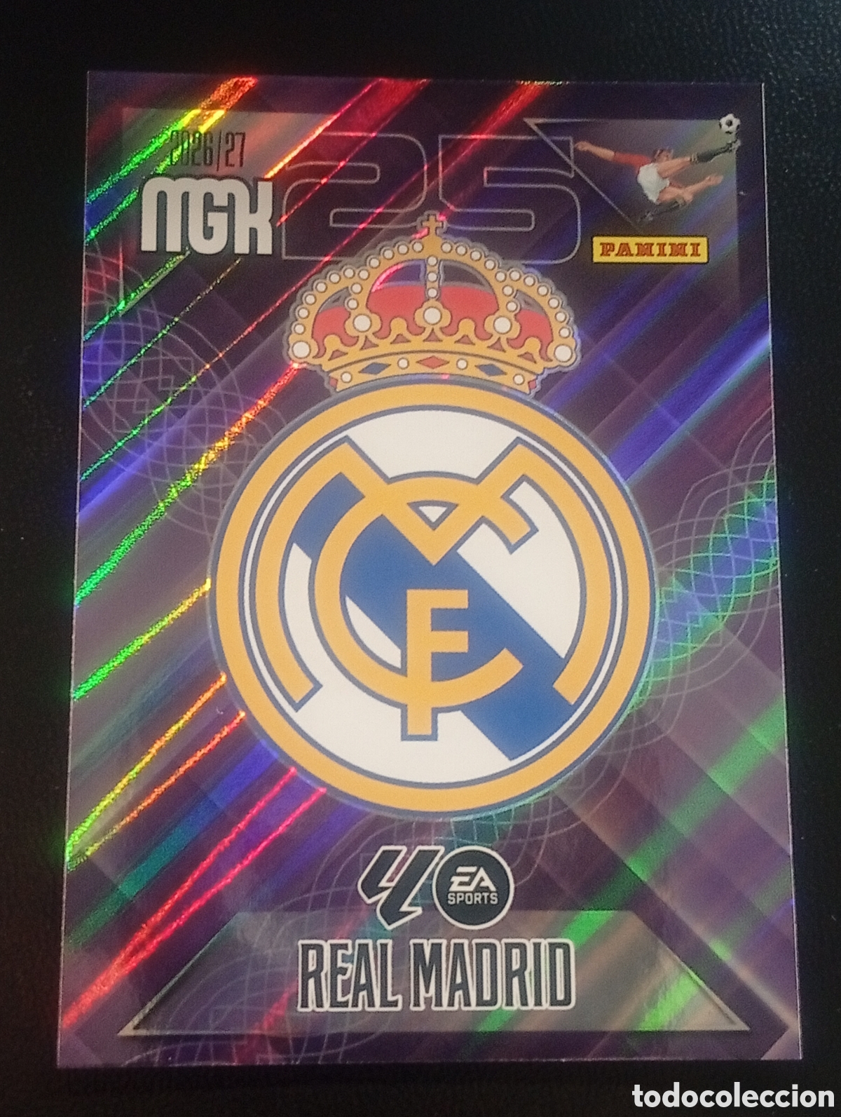 Cromos de f&uacute;tbol: 217 escudo REAL MADRID MEGACRACKS 2026 2027 26 27 CARDS PANINI