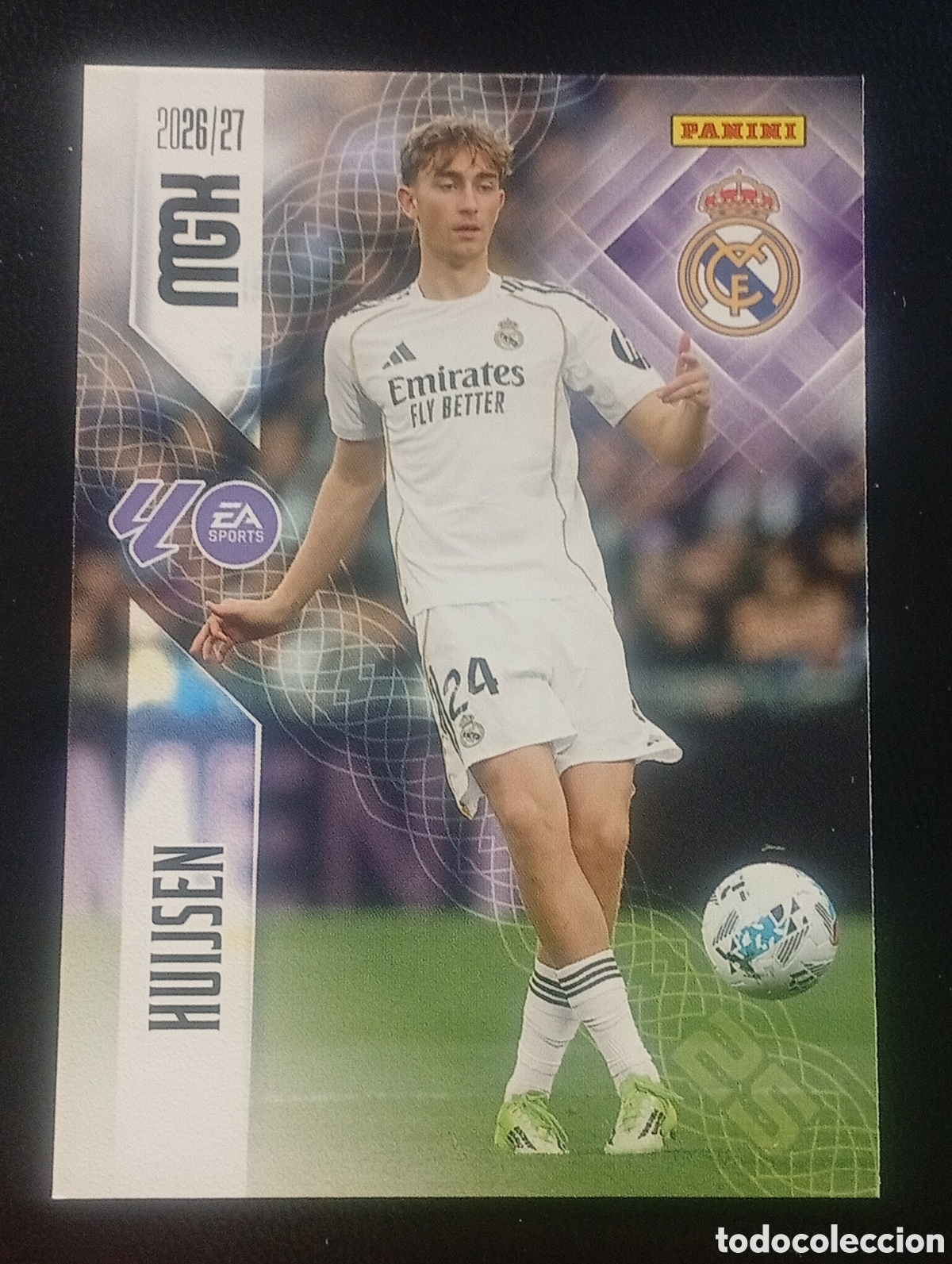 Cromos de f&uacute;tbol: 222 HUIJSEN REAL MADRID MEGACRACKS 2026 2027 26 27 CARDS PANINI