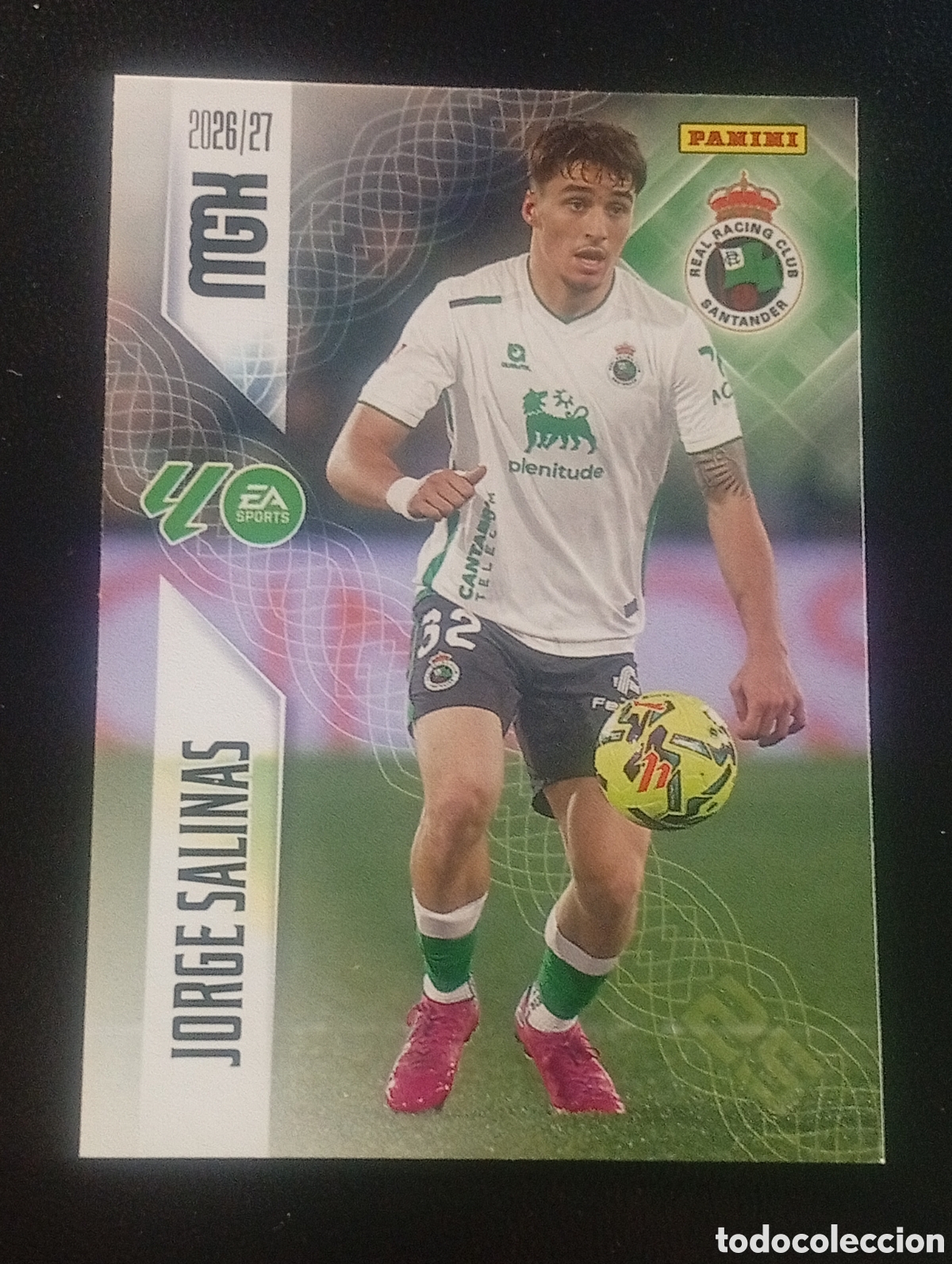 Cromos de f&uacute;tbol: 279 JORGE SALINAS RACING DE SANTANDER MEGACRACKS 2026 2027 26 27 CARDS PANINI