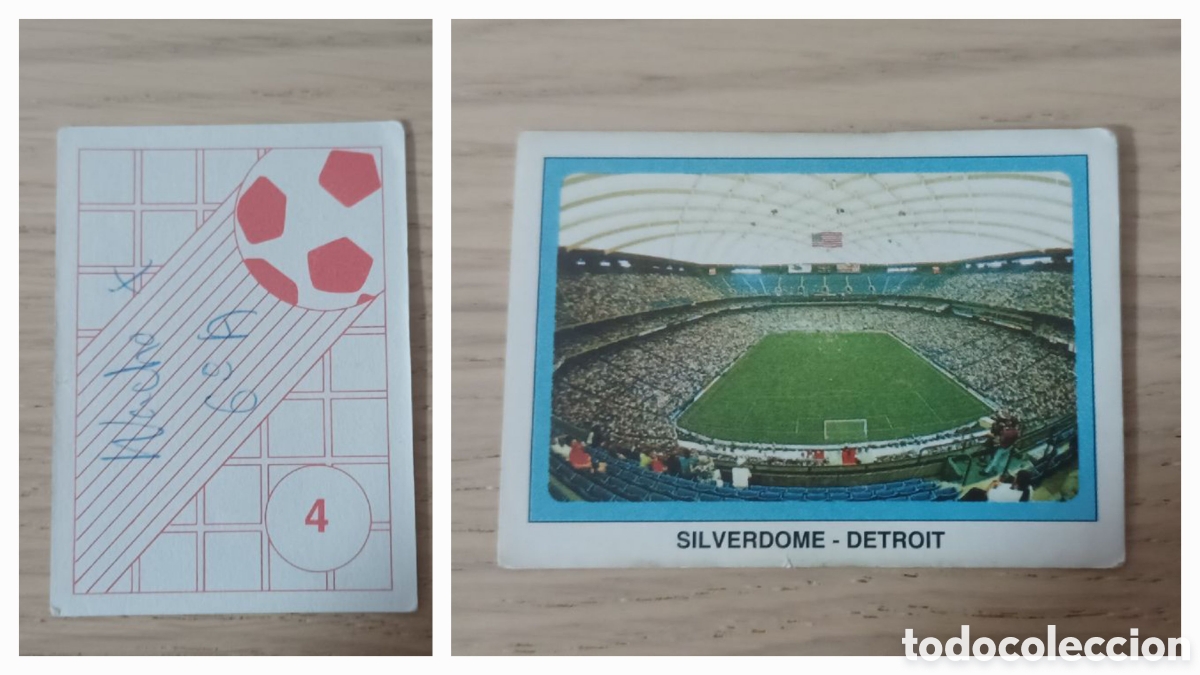 Cromos de f&uacute;tbol: CROMO ESTADIO SEDE SILVERDOME DETROID N 4 EDICIONES ESTADIO MUNDIAL EEUU 94 SIN PEGAR